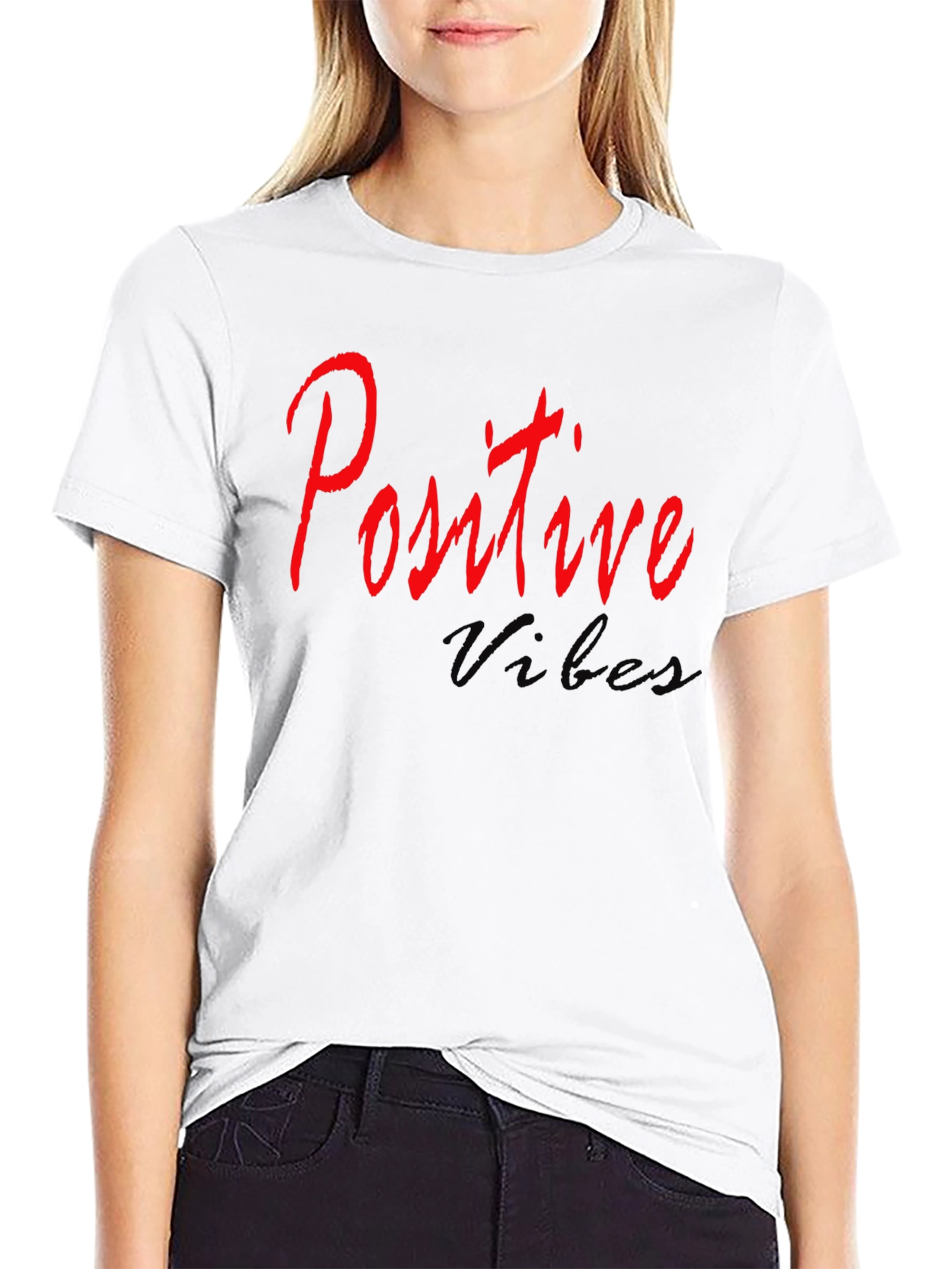 Positive Vibes Black T-Shirt