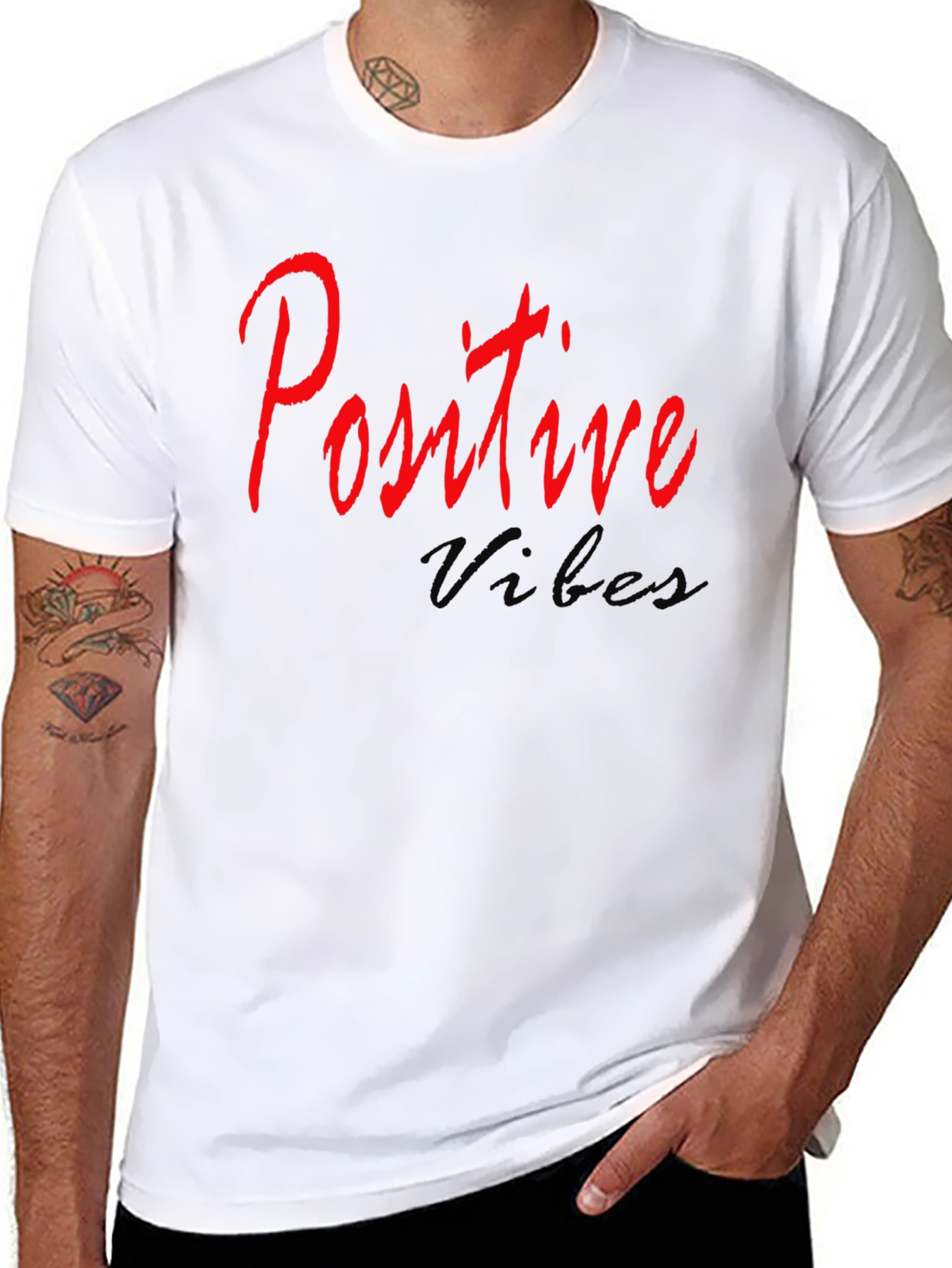 Positive Vibes Black T-Shirt