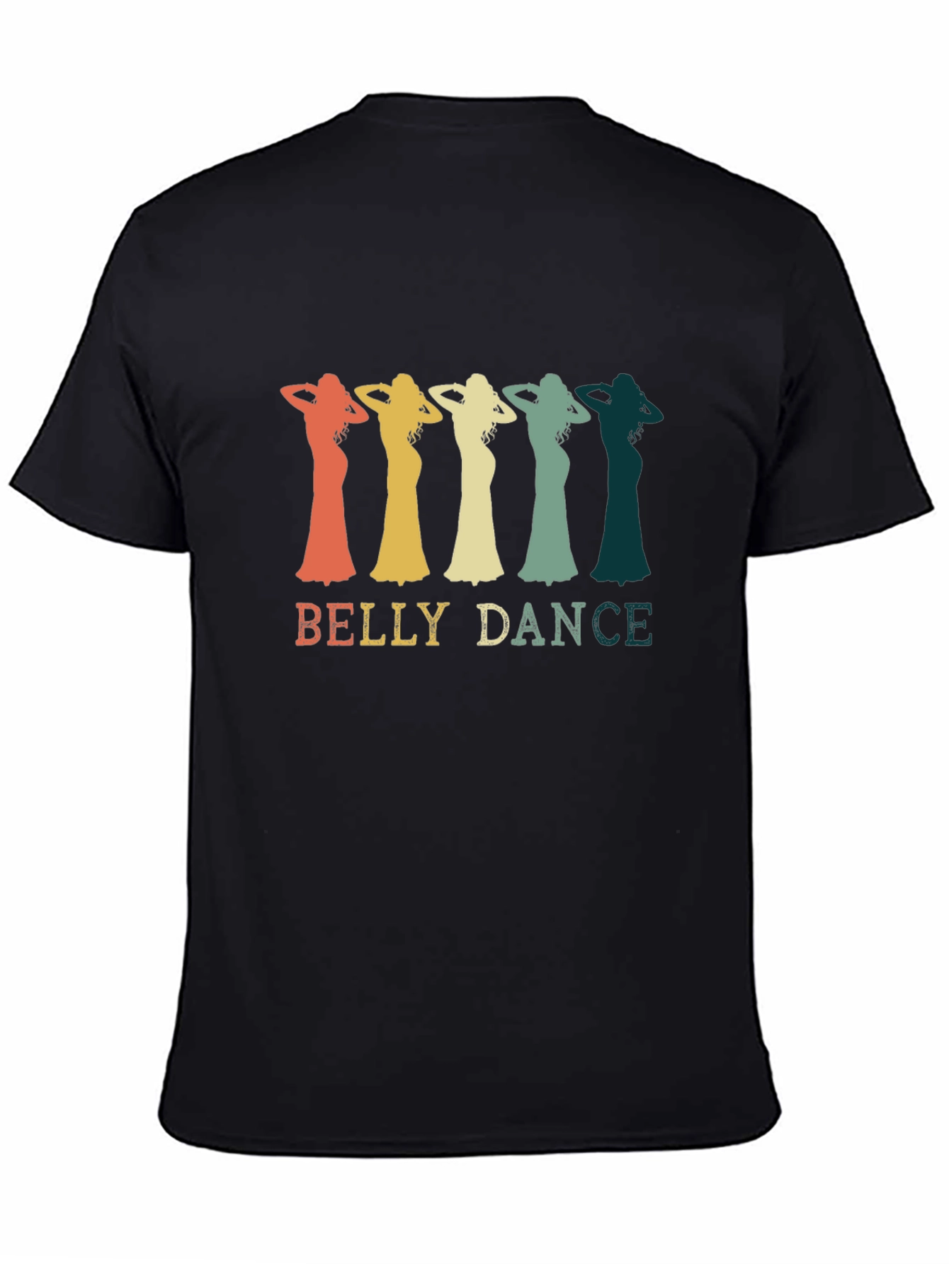 Retro Belly Dance T-Shirt - Black