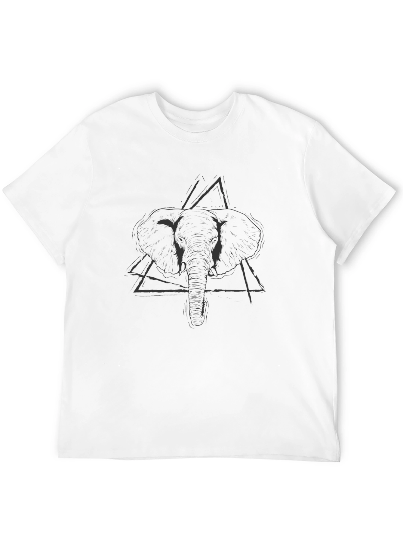 Elephant Graphic Tee - Mens Black T-Shirt