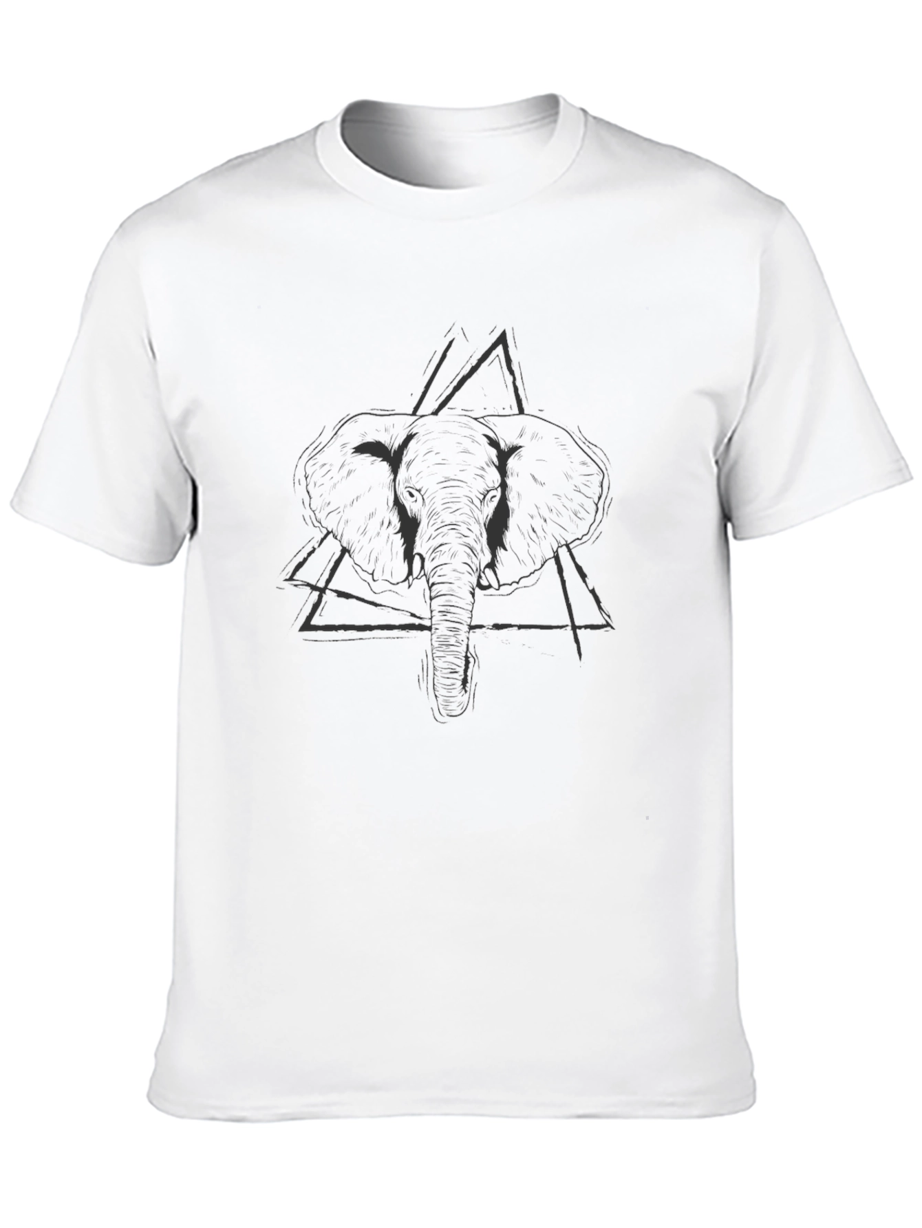 Elephant Graphic Tee - Mens Black T-Shirt