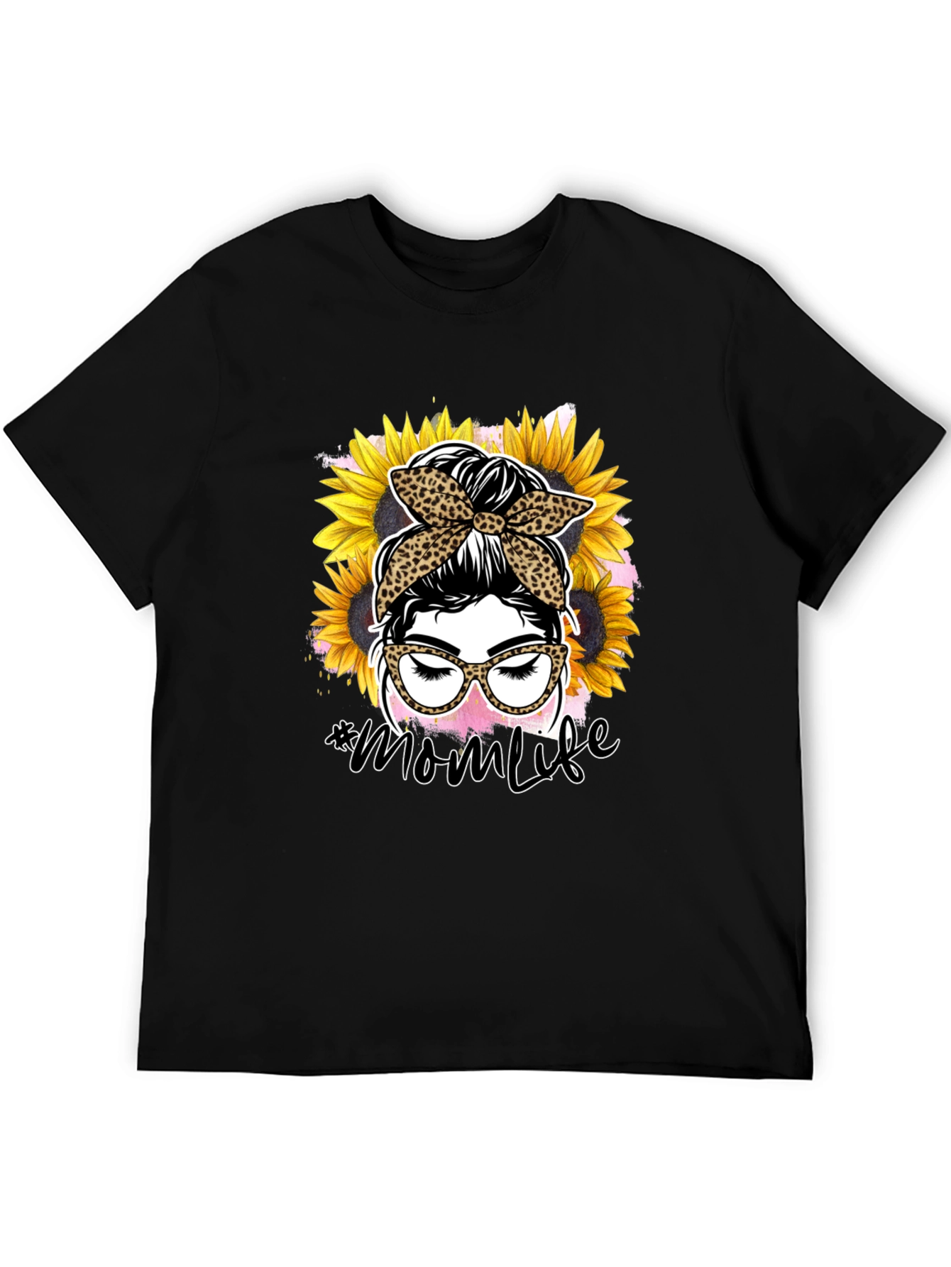 Mom Life Sunflower Graphic T-Shirt