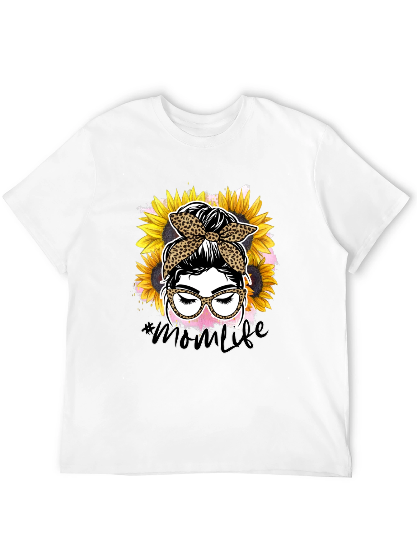Mom Life Sunflower Graphic T-Shirt
