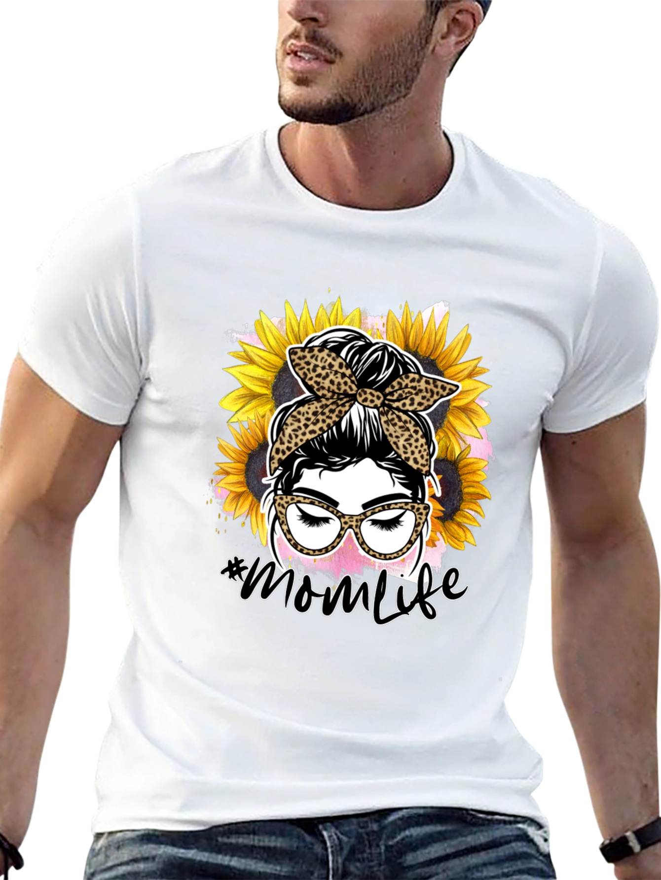 Mom Life Sunflower Graphic T-Shirt
