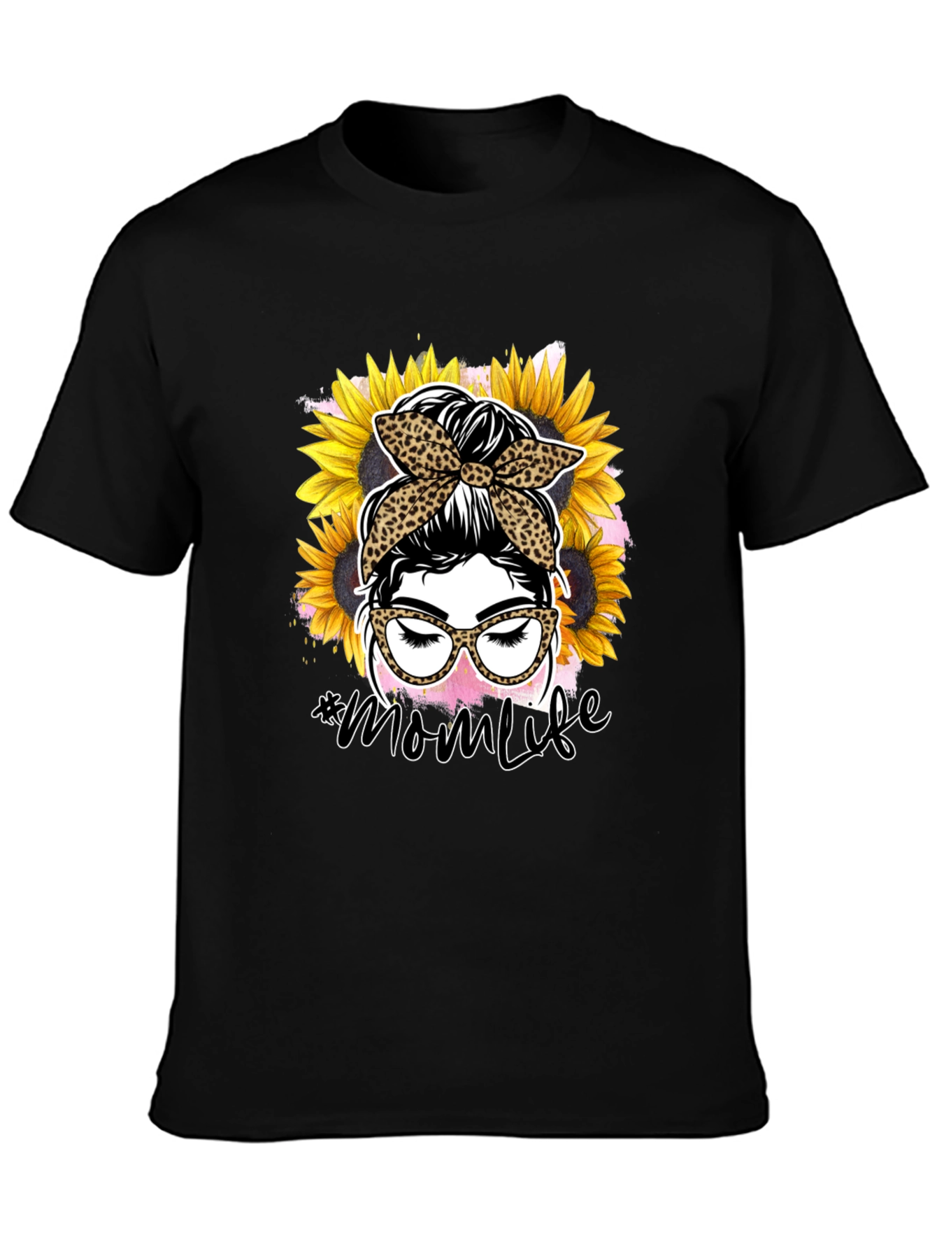 Mom Life Sunflower Graphic T-Shirt