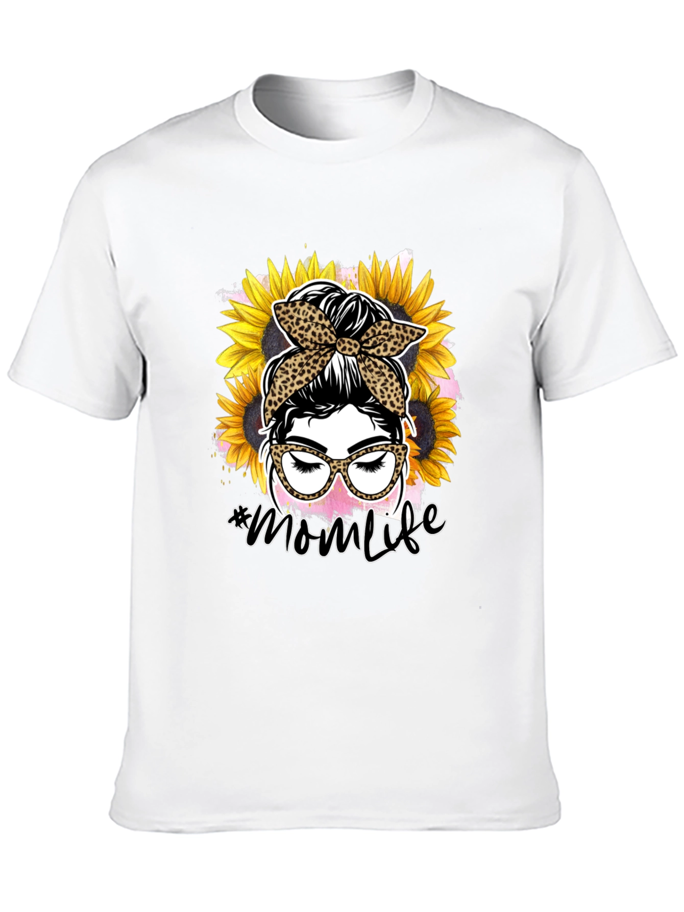 Mom Life Sunflower Graphic T-Shirt