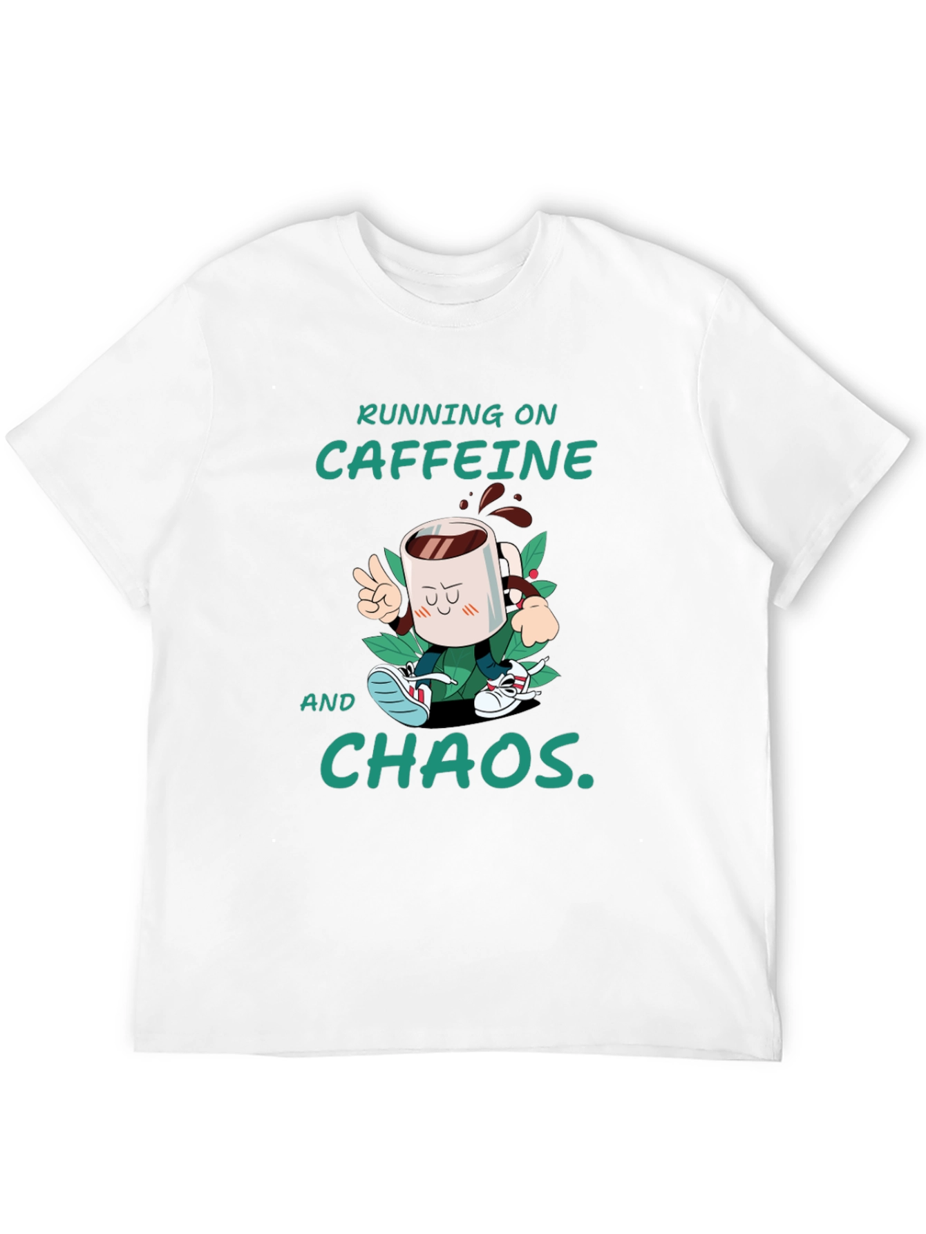 Caffeine & Chaos T-Shirt - Funny Graphic Tee
