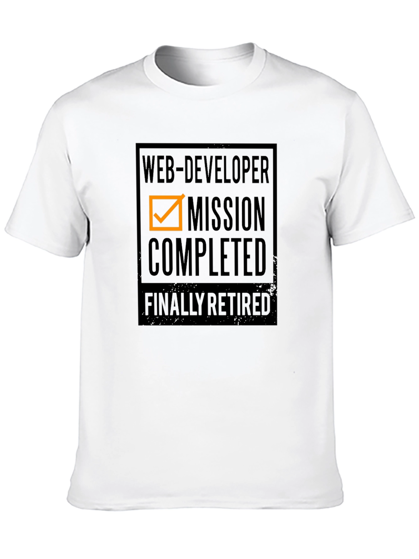 Web Developer Retirement T-Shirt - Mission Completed