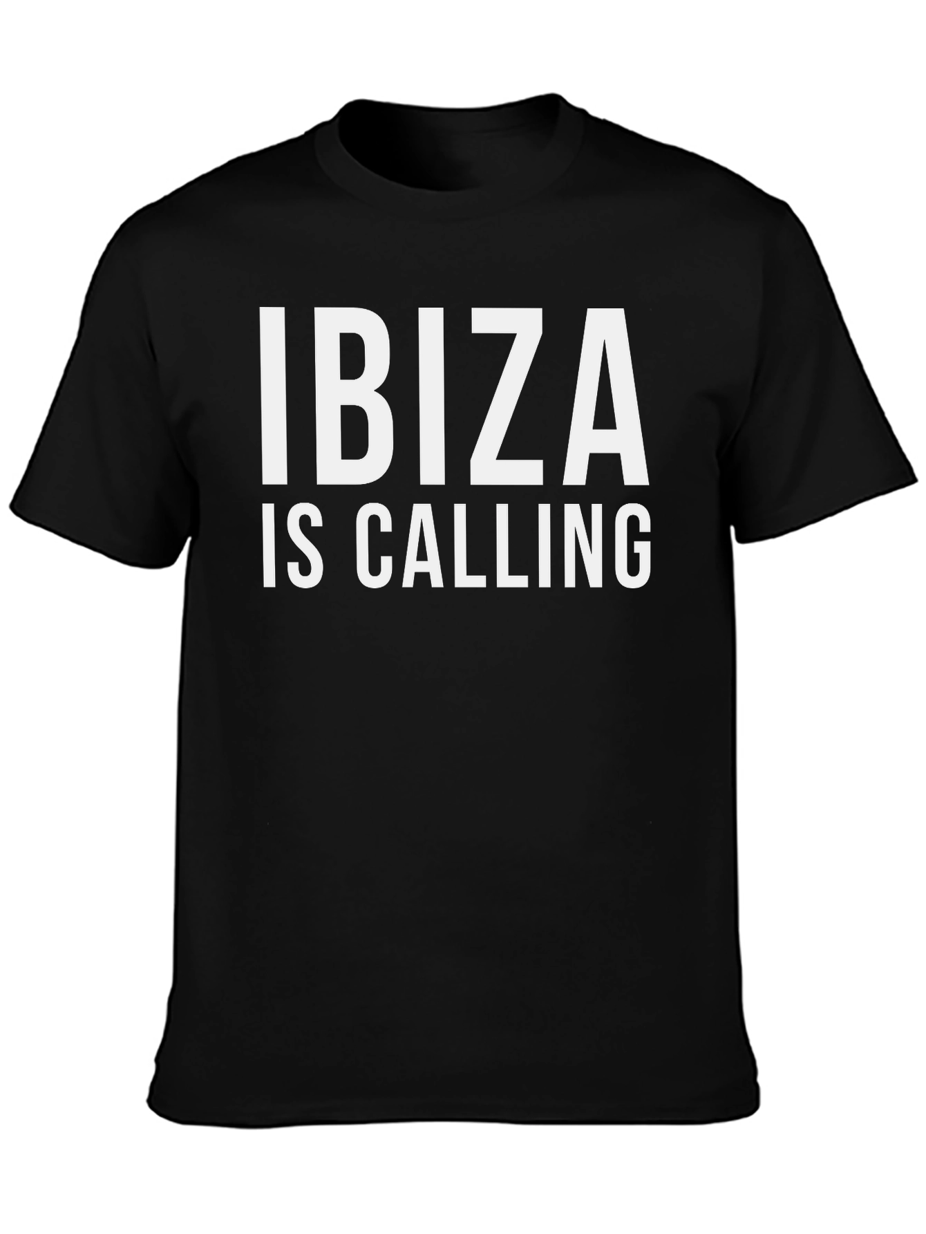Ibiza Is Calling Black T-Shirt