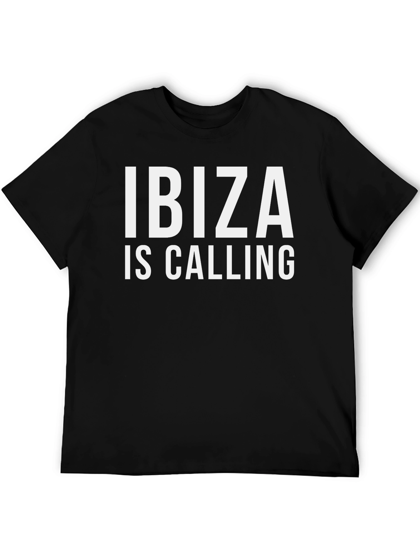 Ibiza Is Calling Black T-Shirt