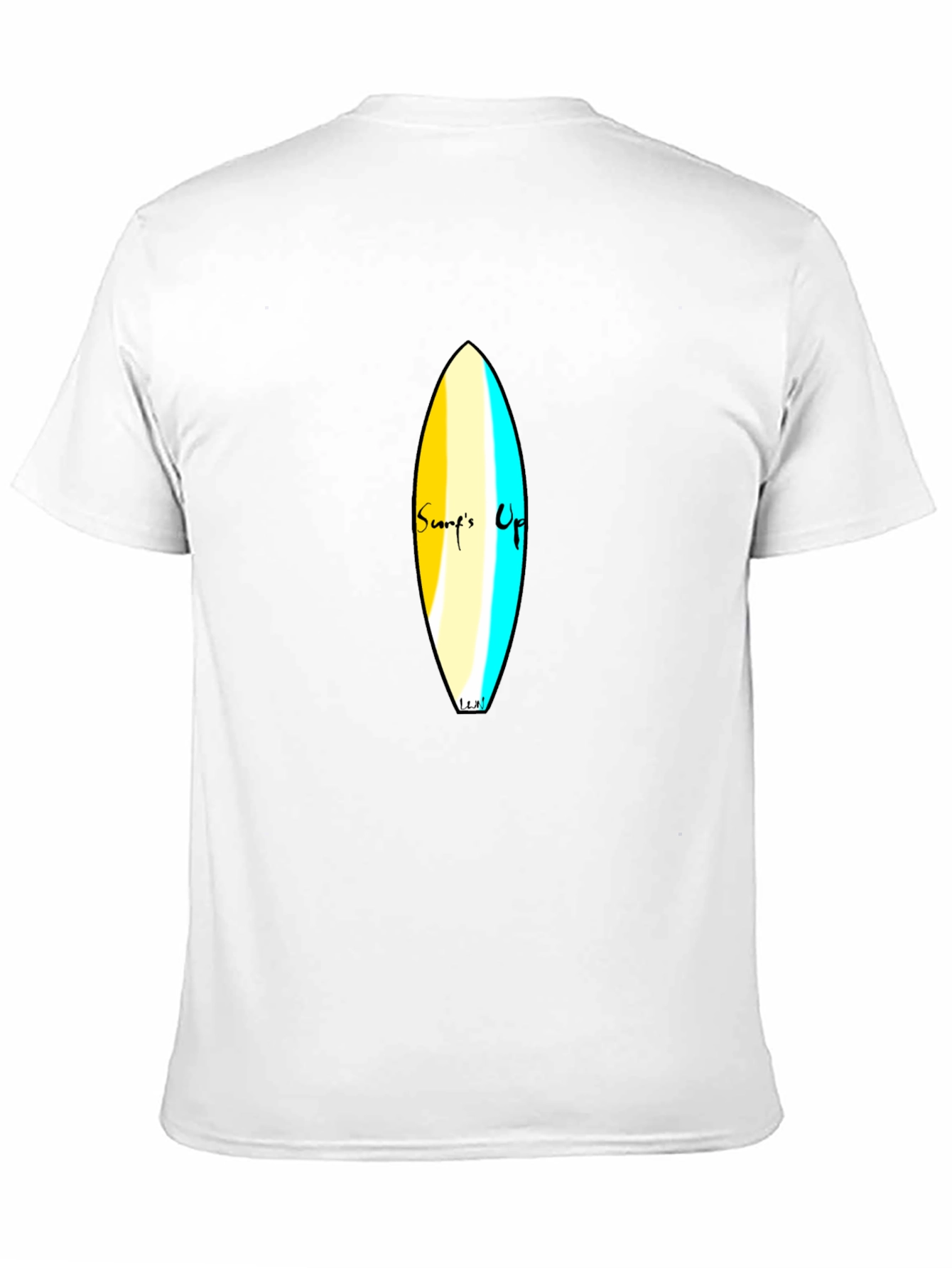 Surfs Up Graphic Tee - Black Cotton Casual T-Shirt