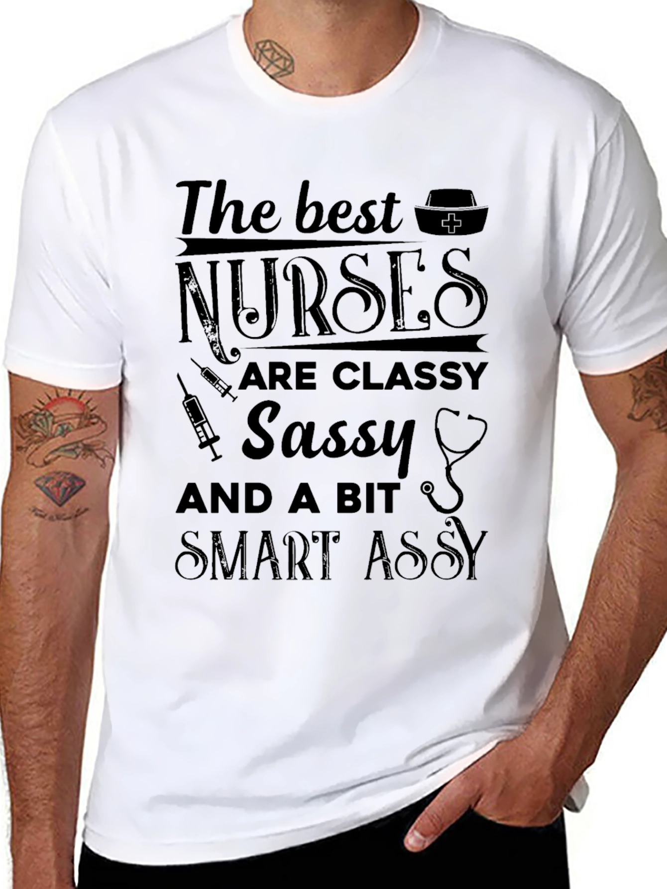 Nurse T-Shirt: Classy Sassy & Smart Assy Tee
