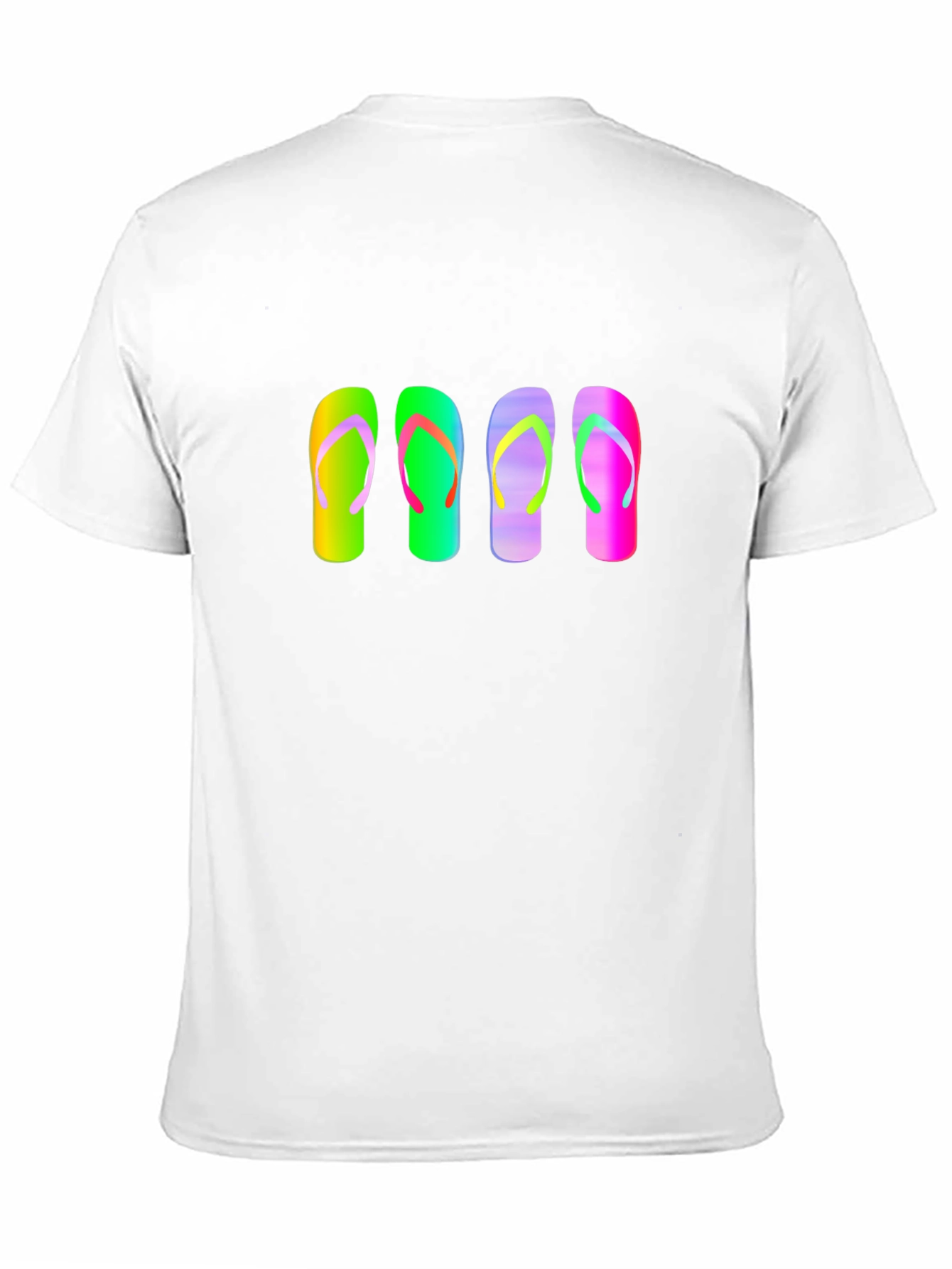 Flip Flop Graphic Tee - Mens Casual Black T-Shirt