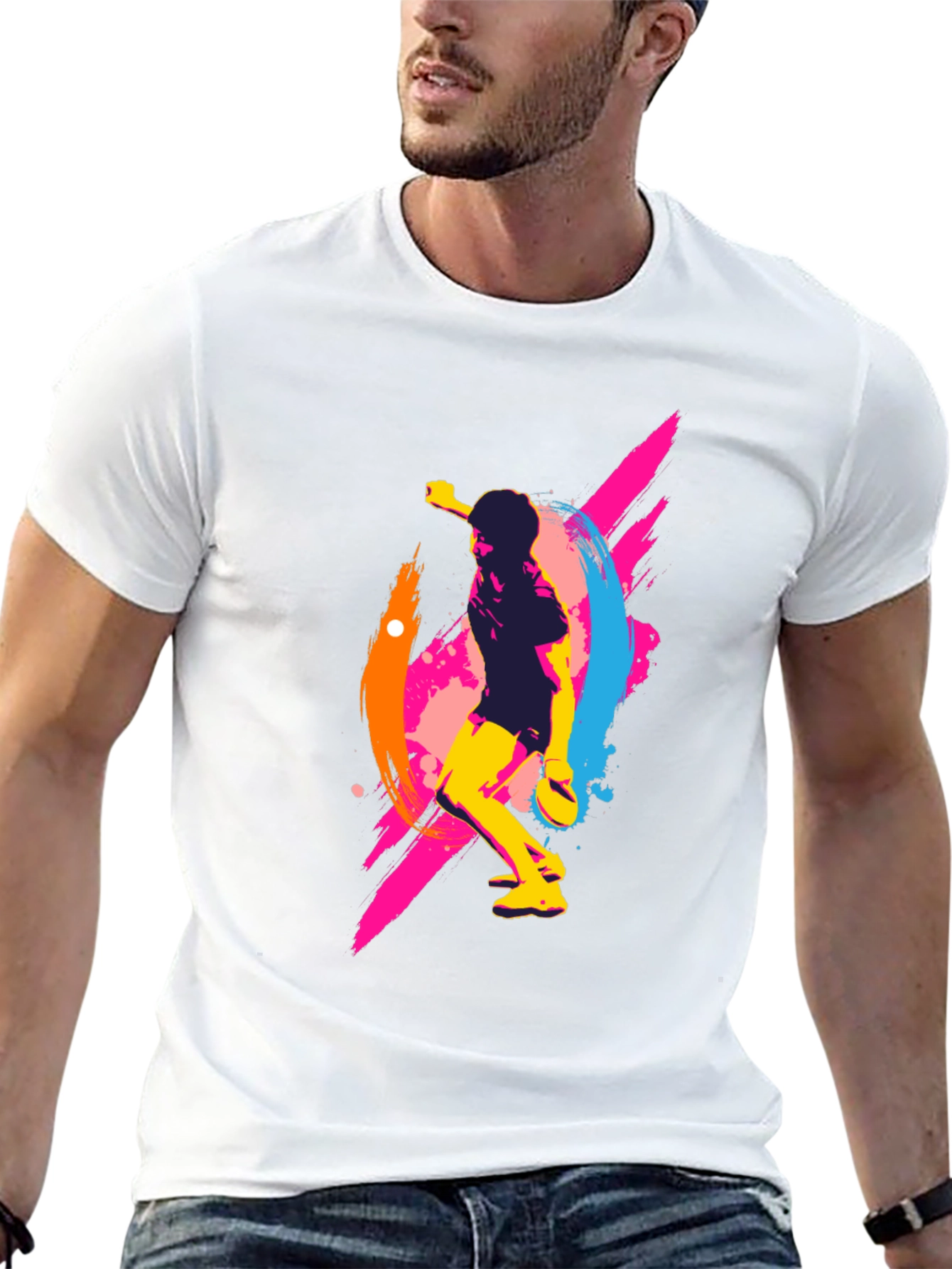Vibrant Table Tennis Graphic Tee