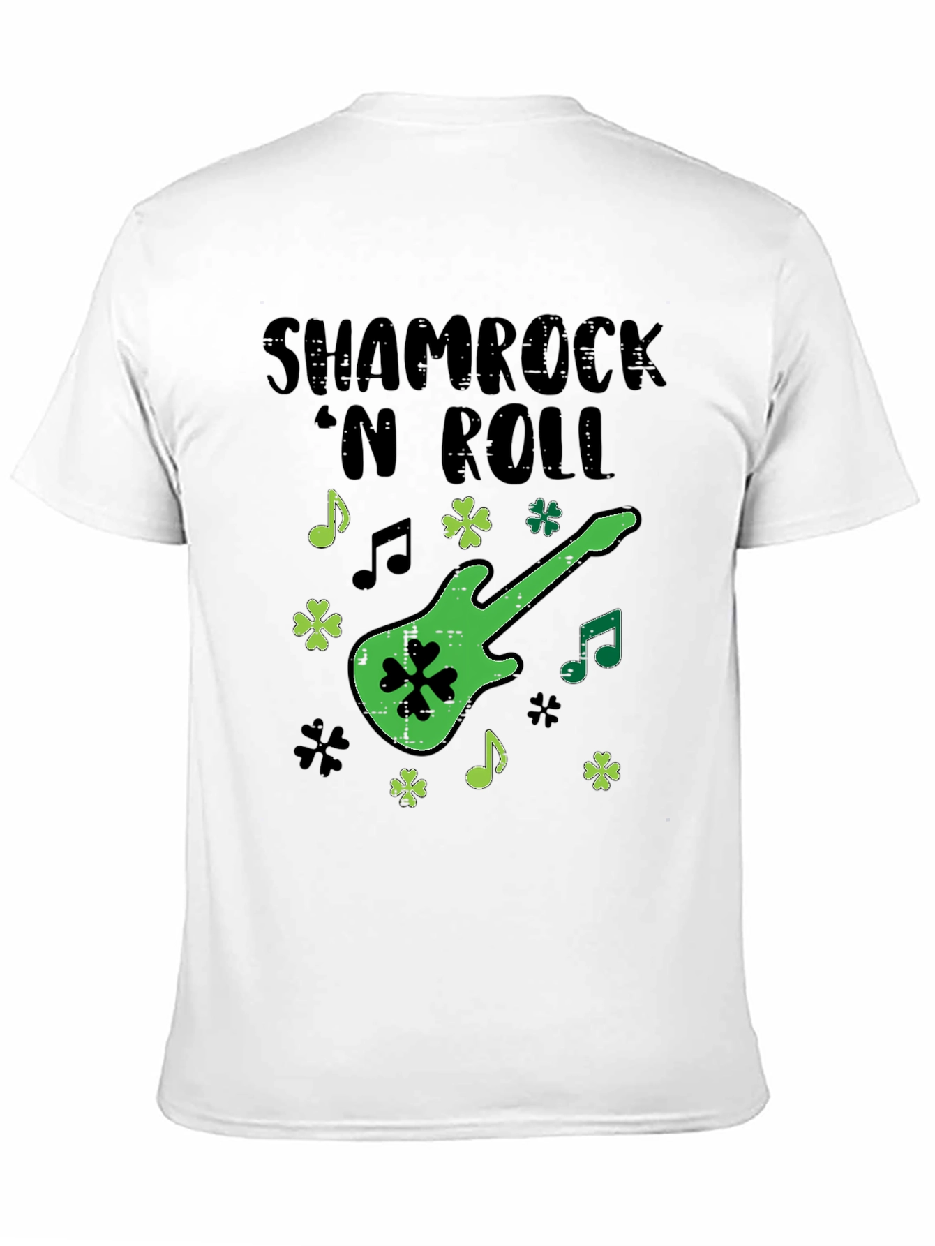 Shamrock N Roll Guitar T-Shirt - St. Patricks Day