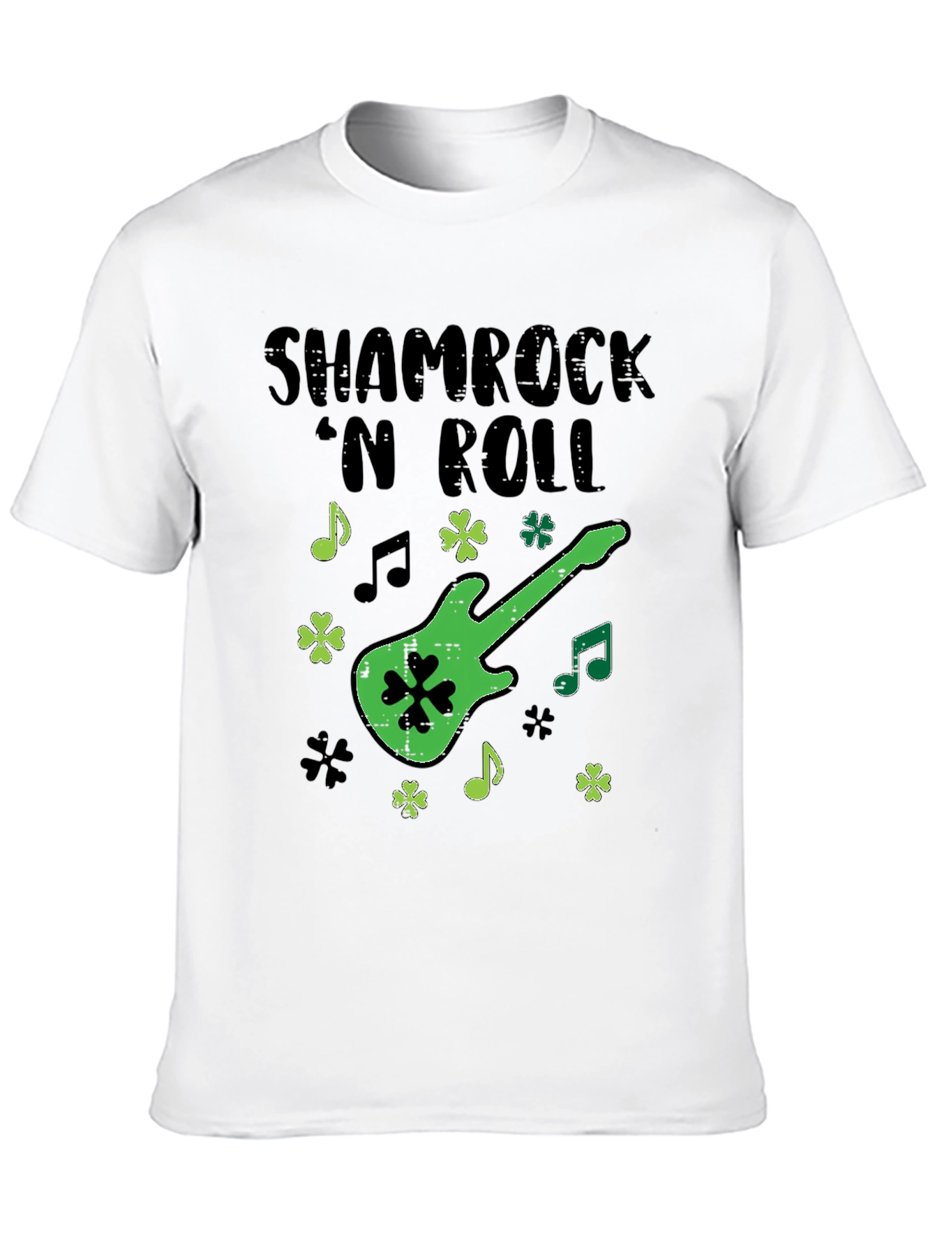 Shamrock N Roll Guitar T-Shirt - St. Patricks Day