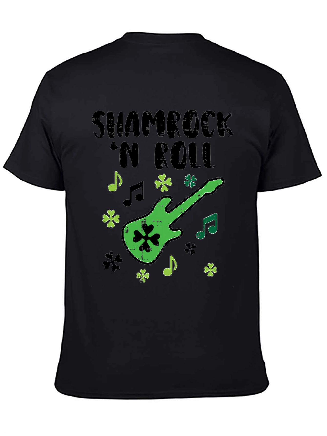 Shamrock N Roll Guitar T-Shirt - St. Patricks Day