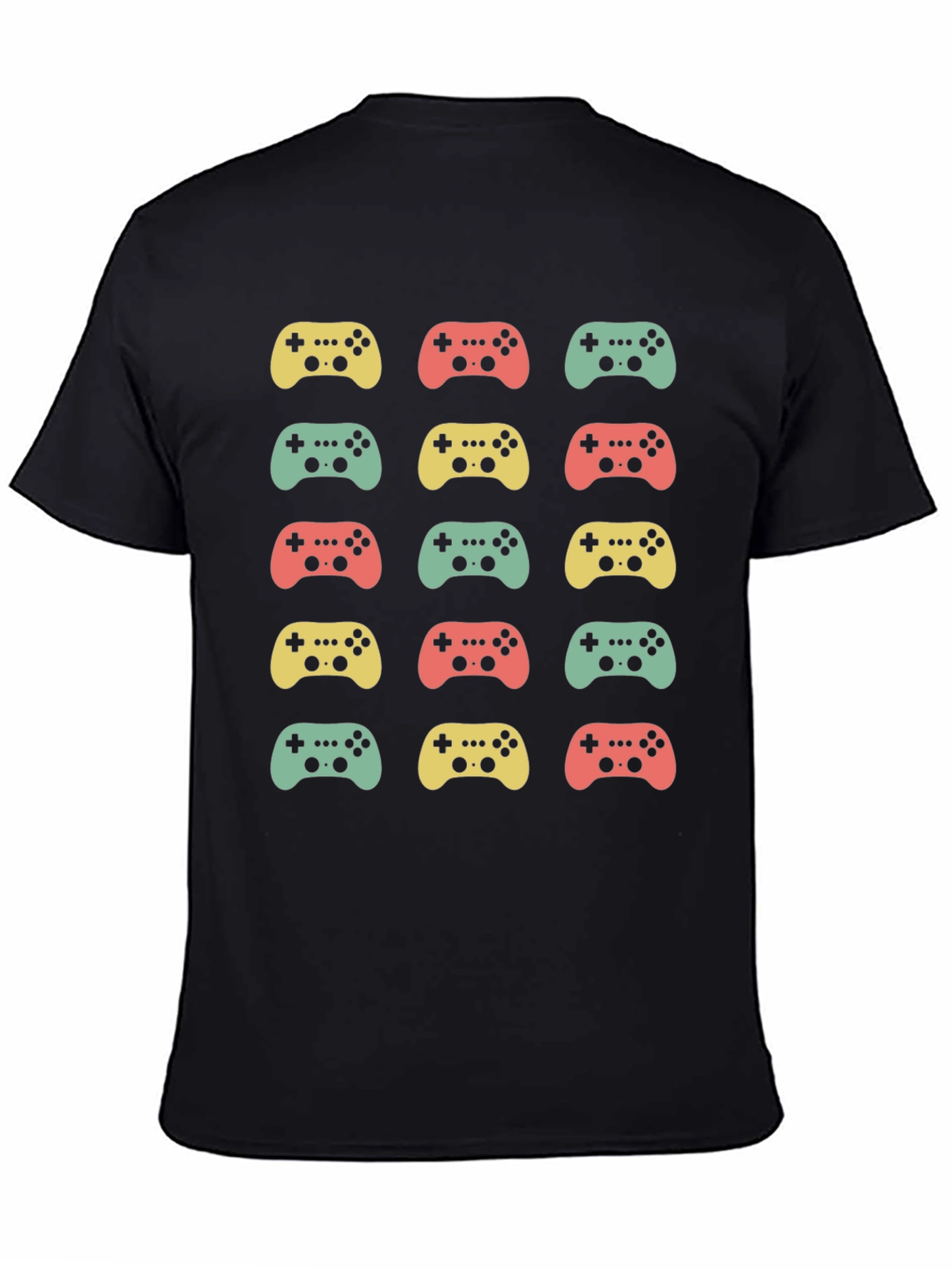 Retro Gaming Controller Pattern T-Shirt