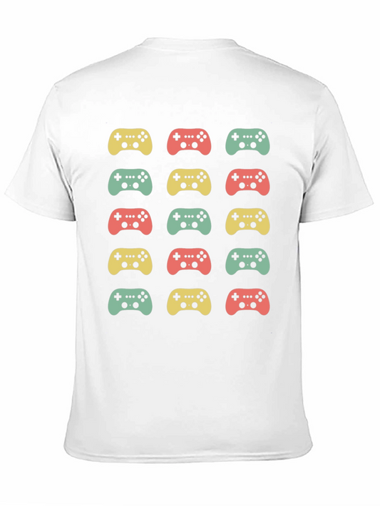 Retro Gaming Controller Pattern T-Shirt