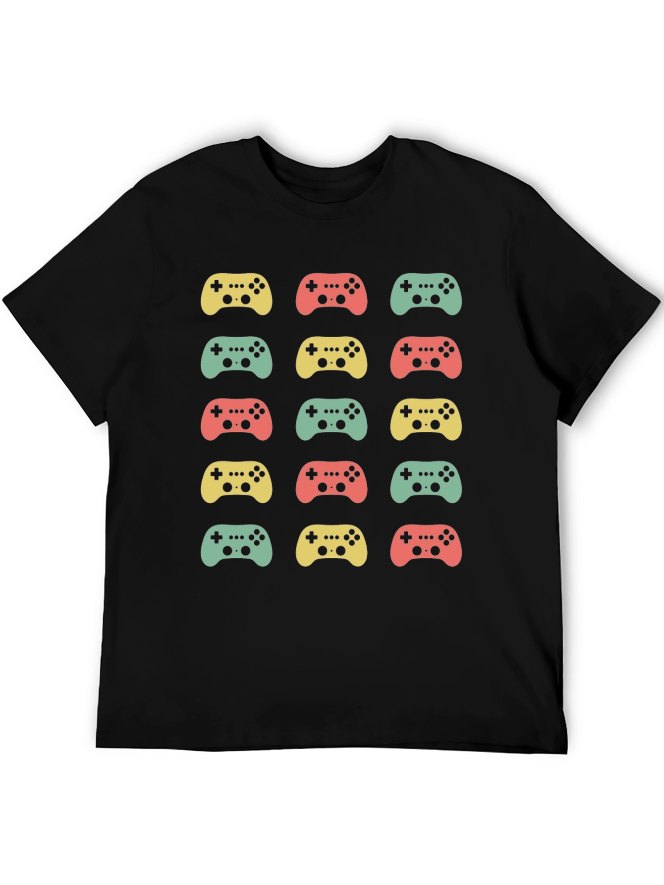Retro Gaming Controller Pattern T-Shirt