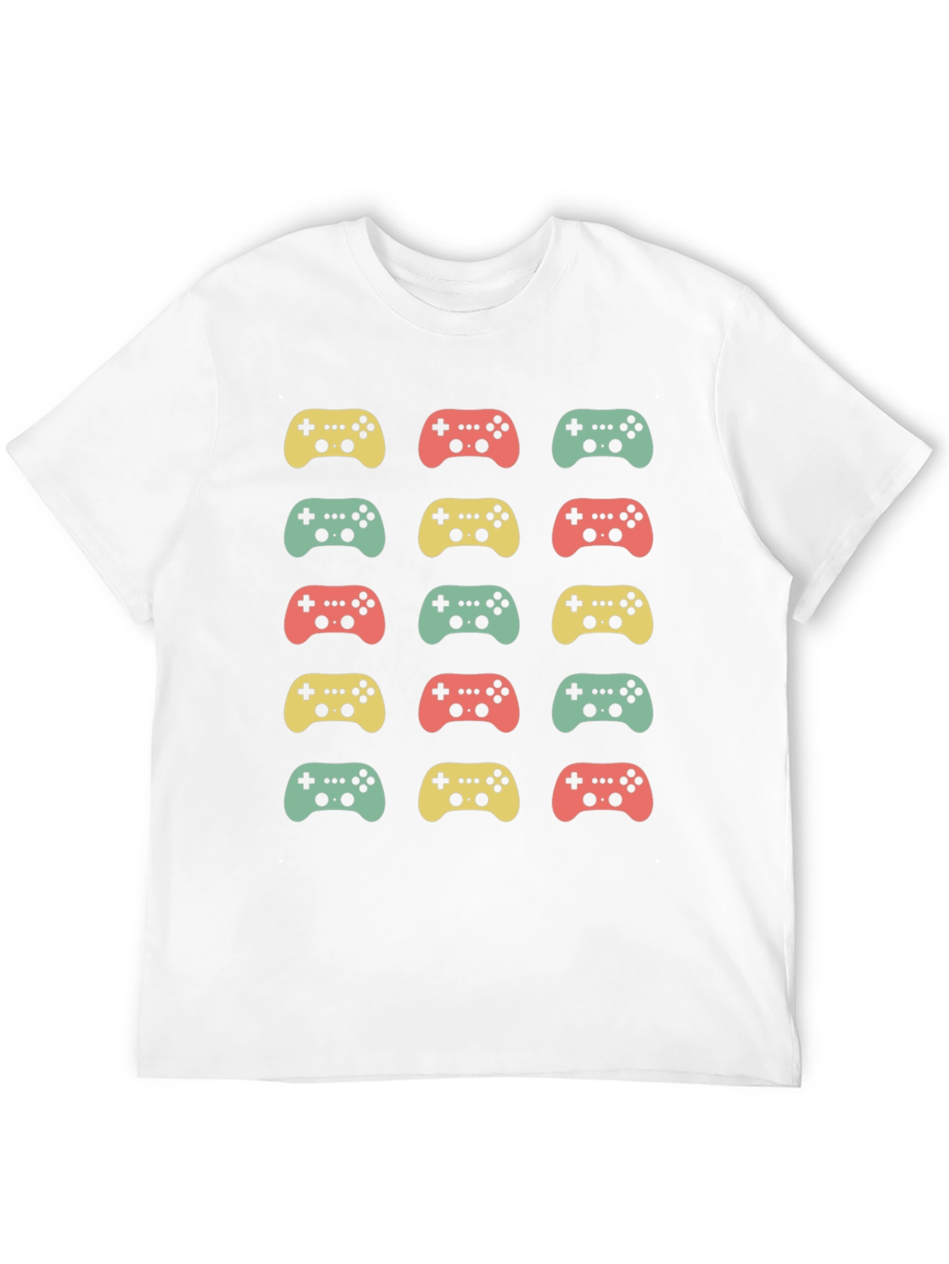 Retro Gaming Controller Pattern T-Shirt