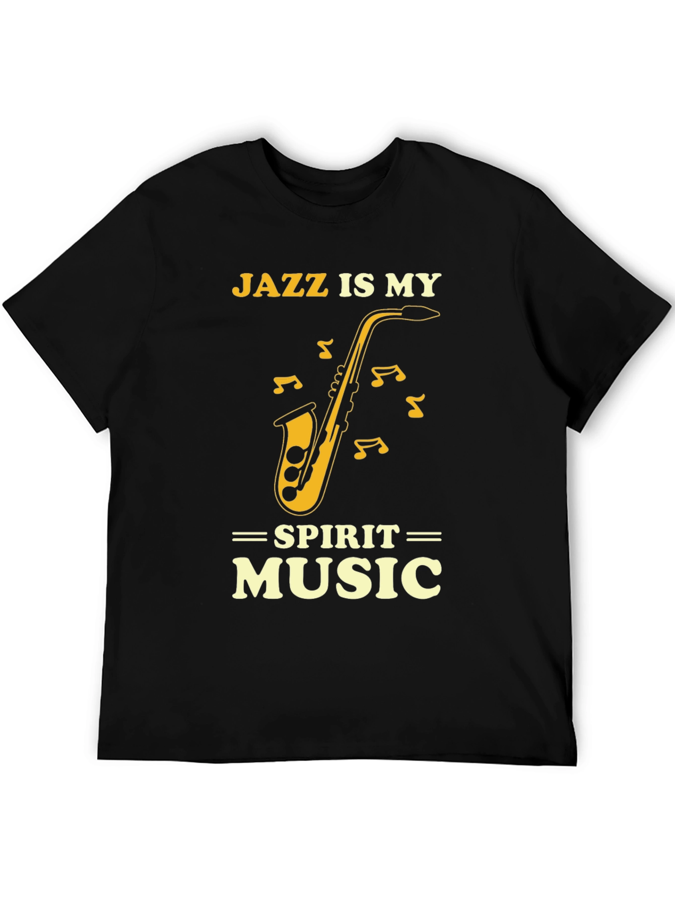 Jazz is My Spirit Music Saxophone Graphic Tee