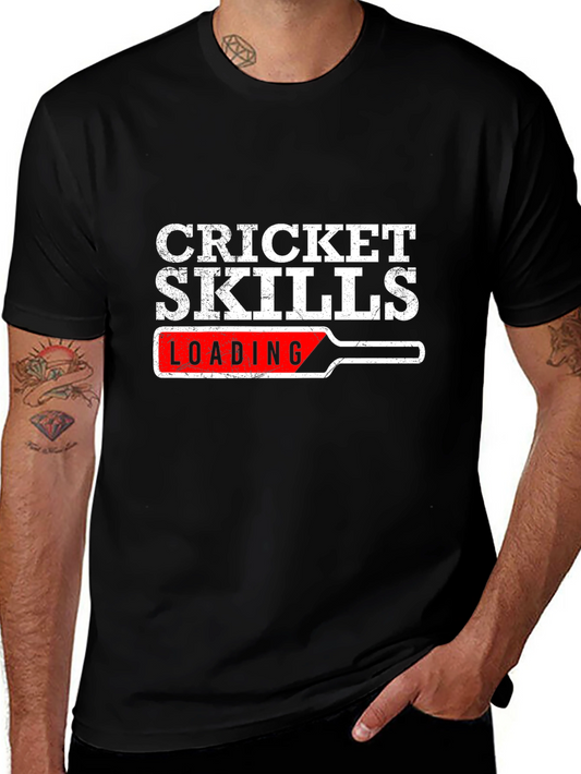 Cricket Skills Loading Funny Graphic T-Shirt