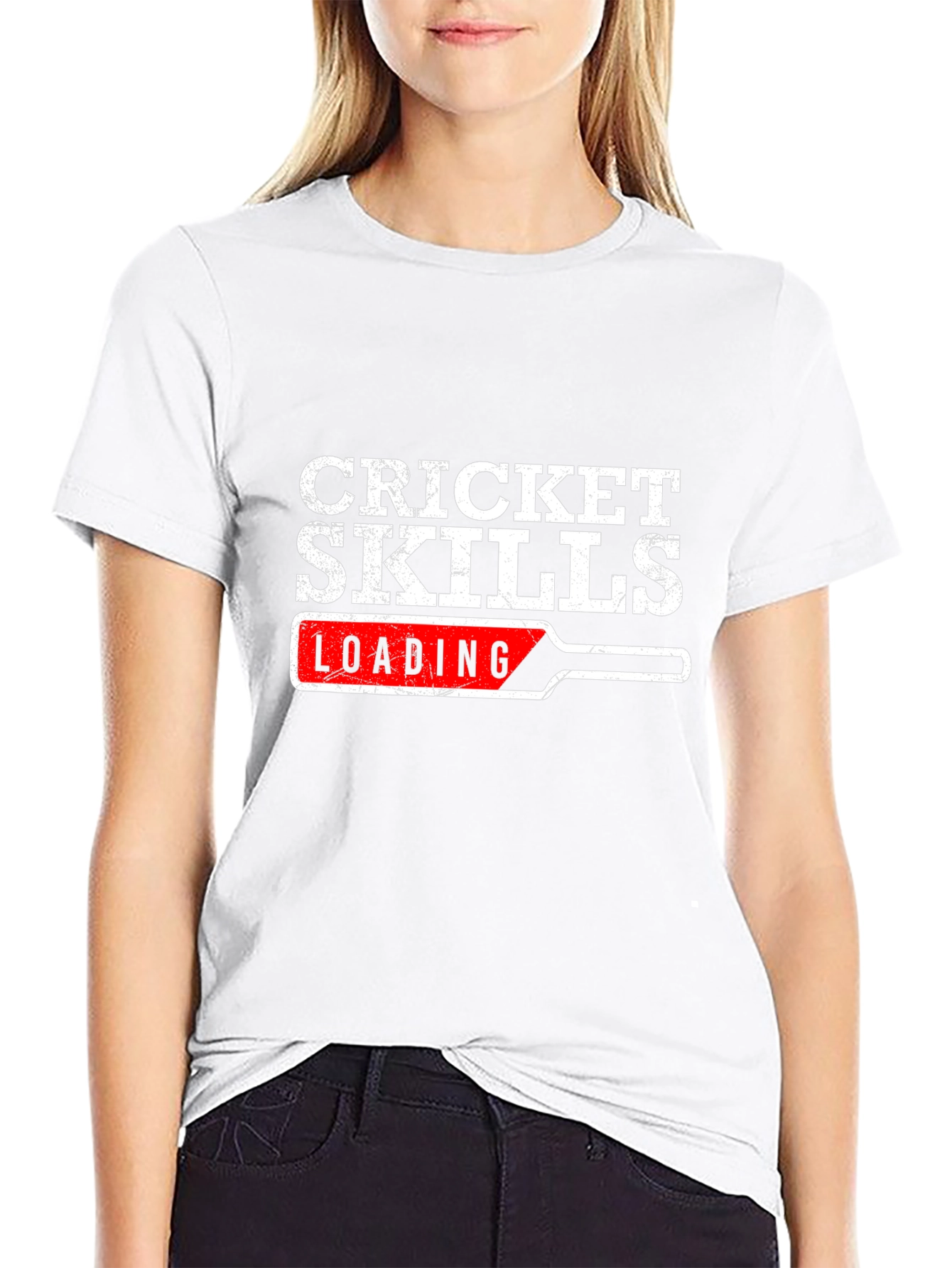 Cricket Skills Loading Funny Graphic T-Shirt