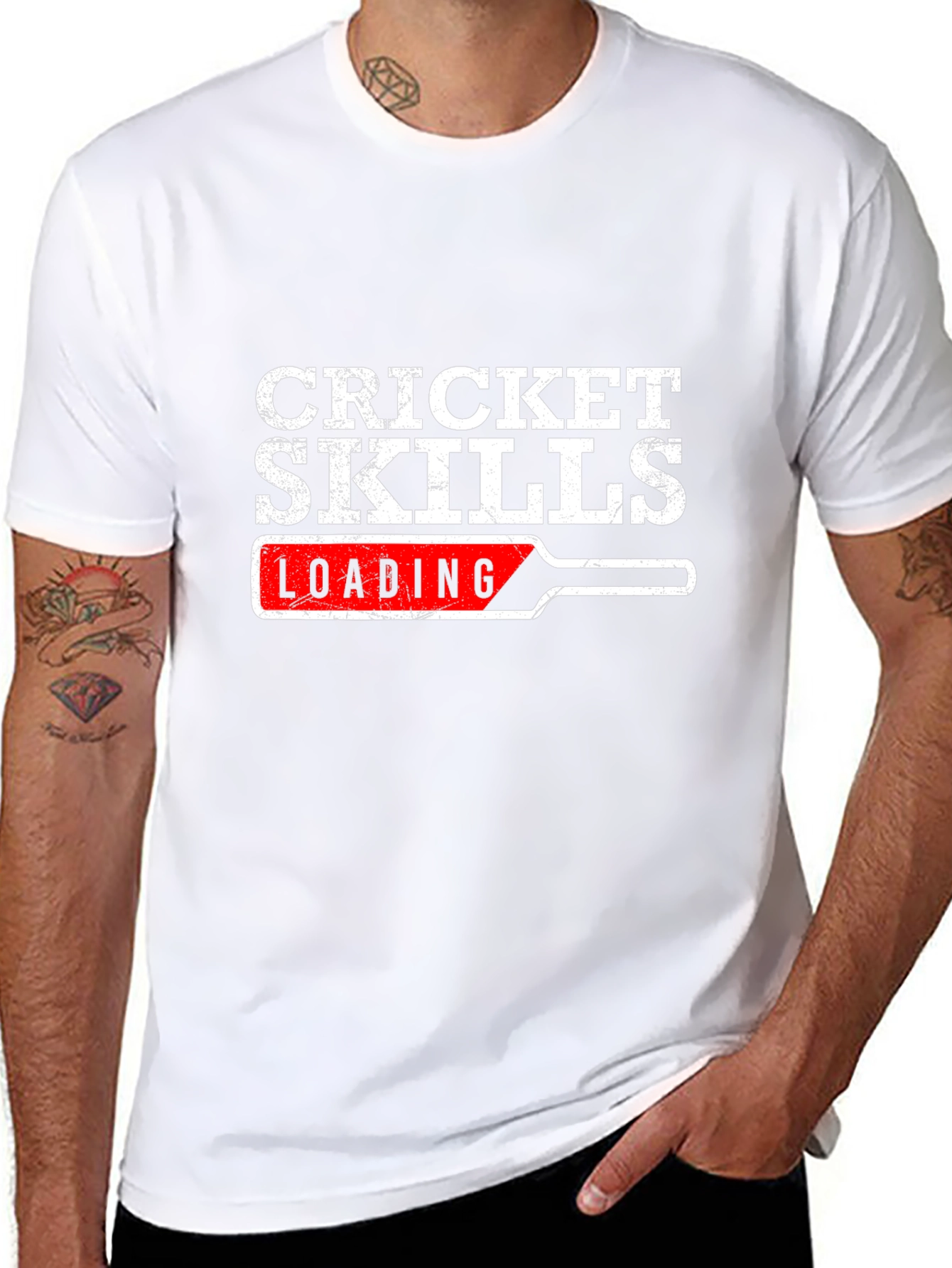 Cricket Skills Loading Funny Graphic T-Shirt