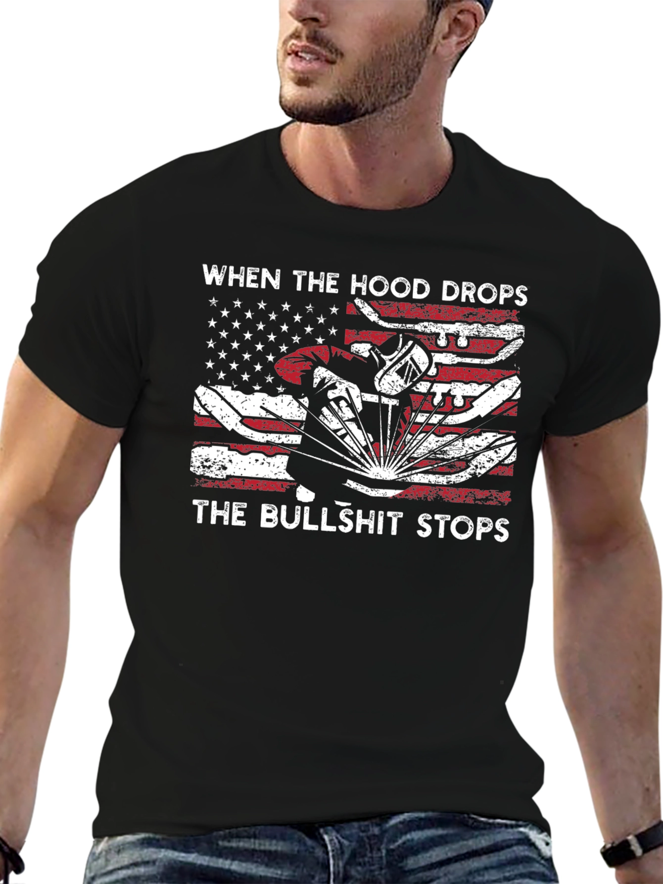 Welder Hood Drops T-Shirt