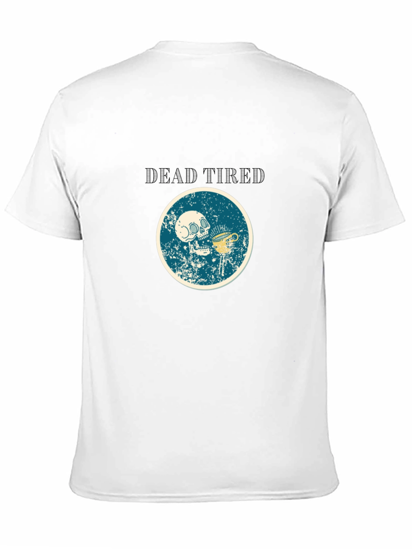 Dead Tired Skull & Coffee Graphic T-Shirt