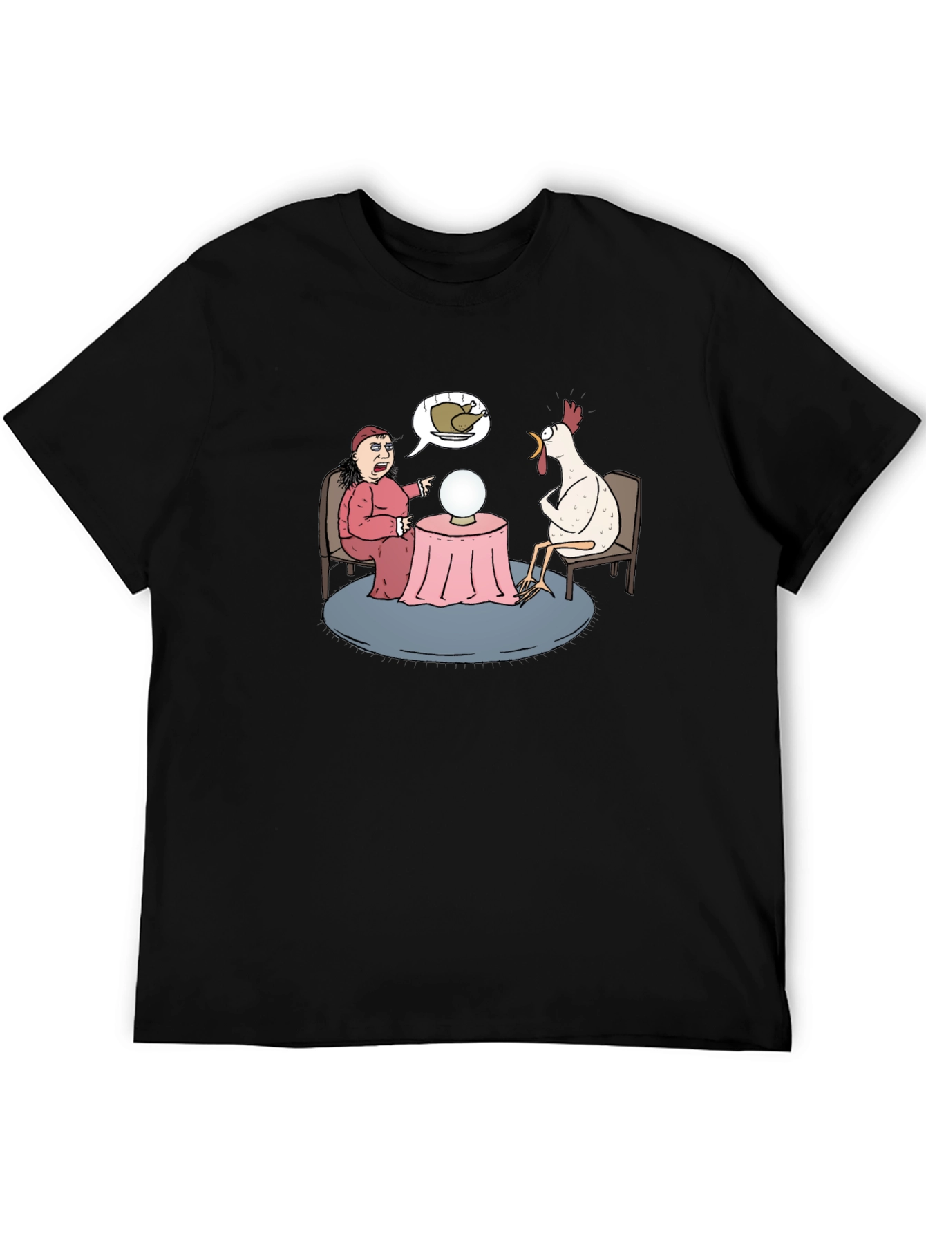Funny Chicken Fortune Teller Graphic T-Shirt