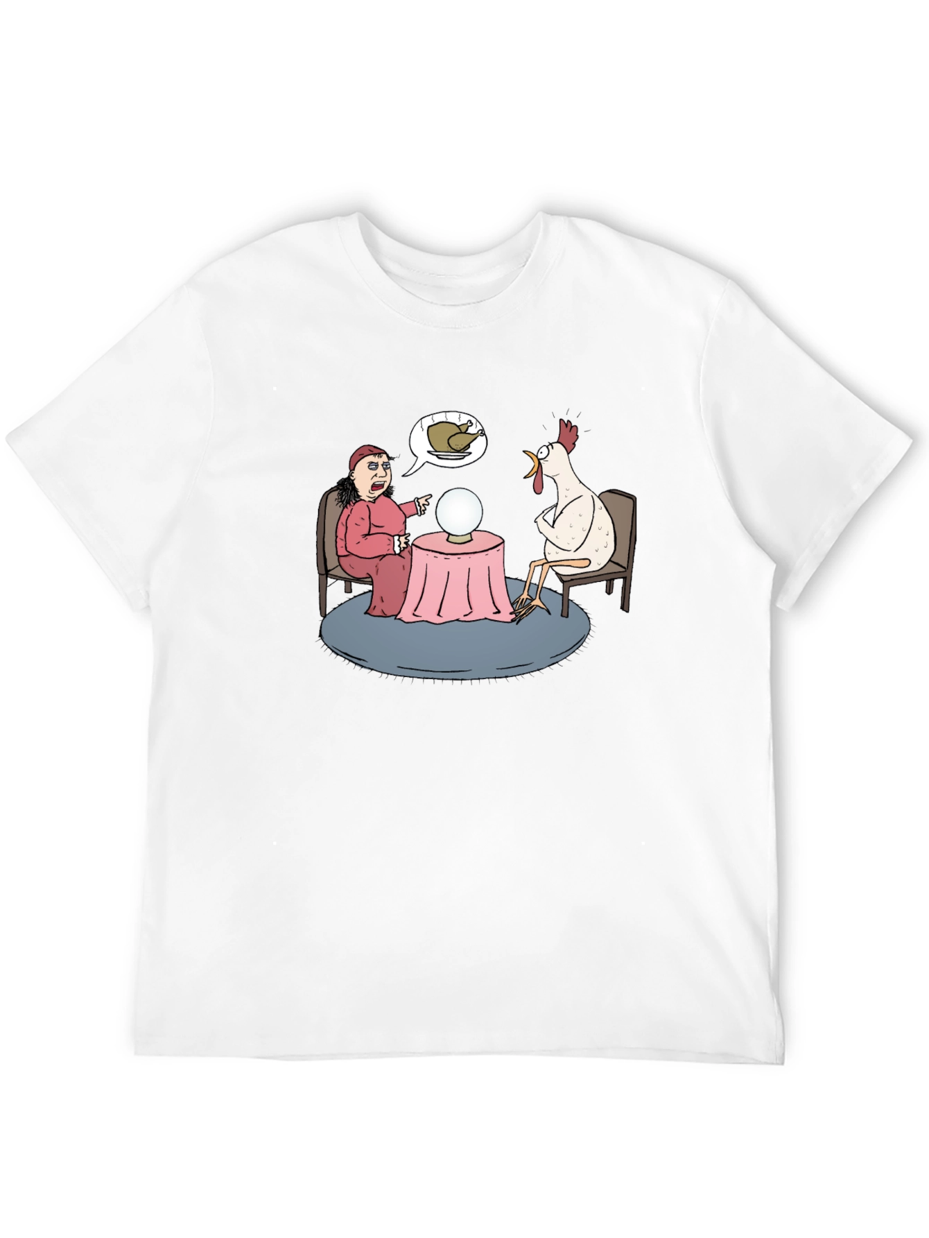 Funny Chicken Fortune Teller Graphic T-Shirt