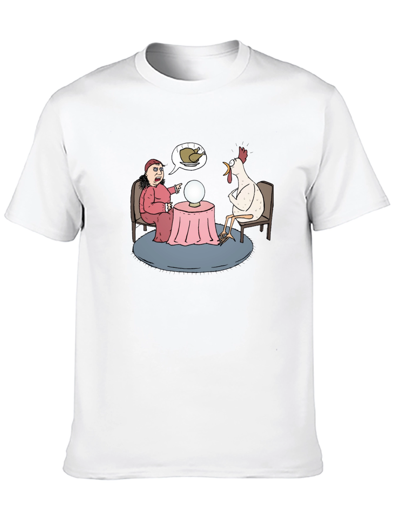 Funny Chicken Fortune Teller Graphic T-Shirt