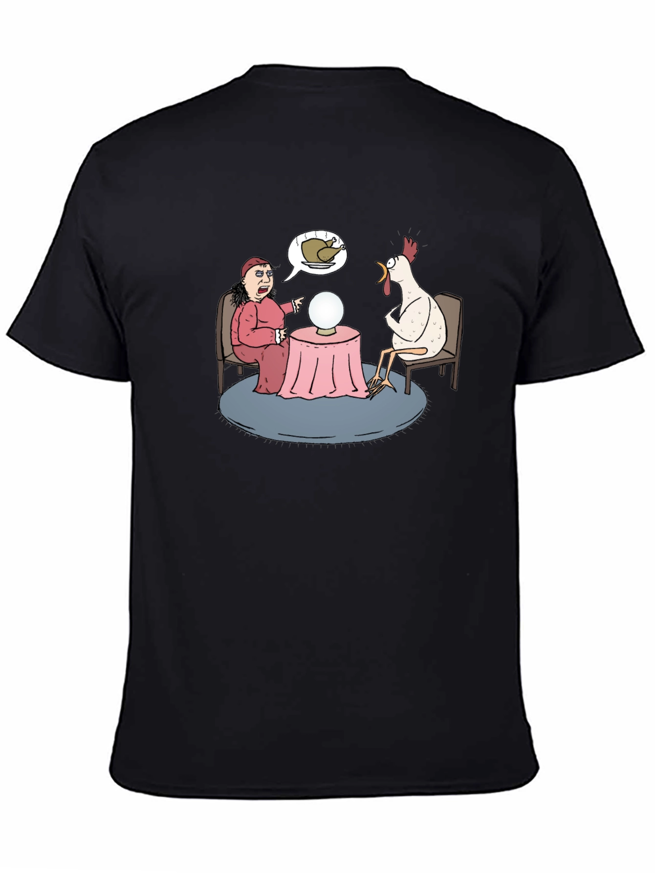 Funny Chicken Fortune Teller Graphic T-Shirt