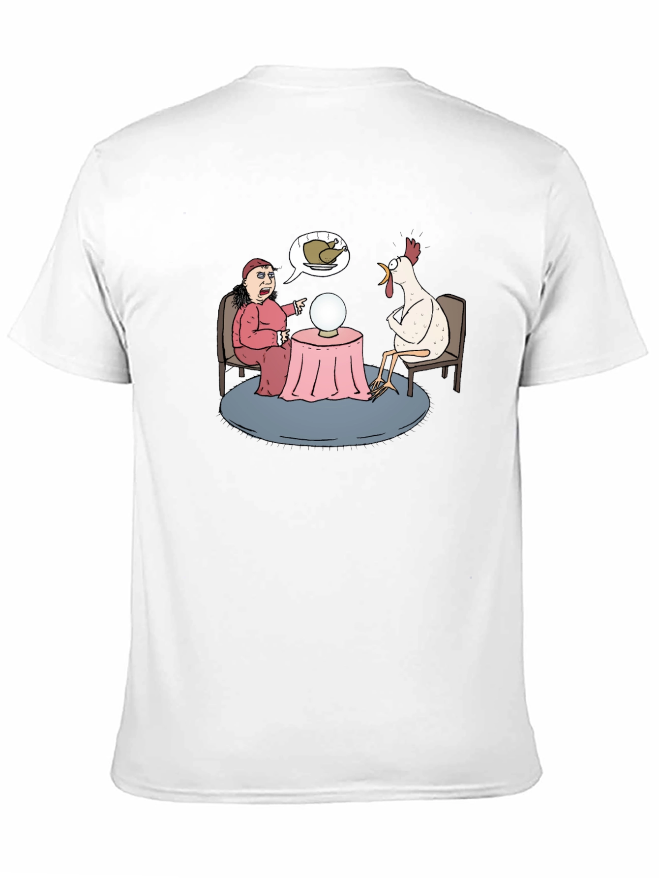 Funny Chicken Fortune Teller Graphic T-Shirt