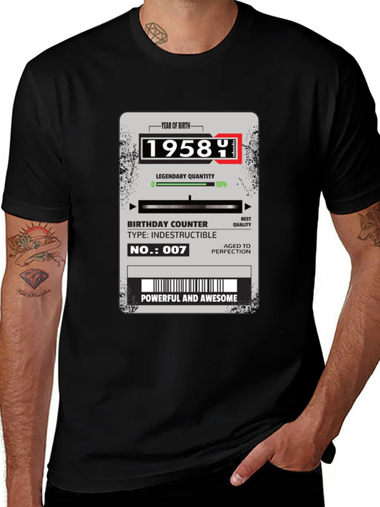 1958 Birthday Year T-Shirt
