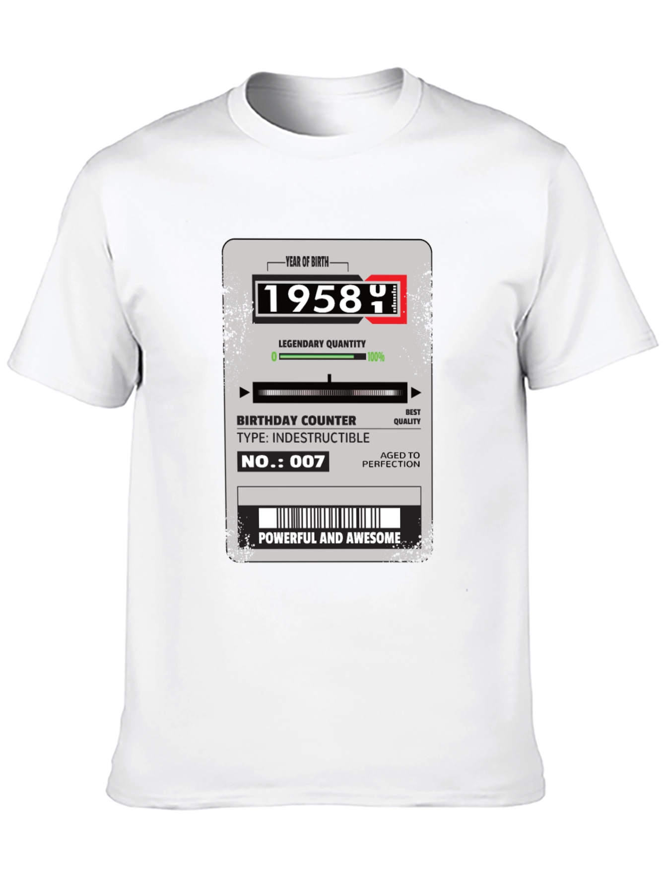 1958 Birthday Year T-Shirt