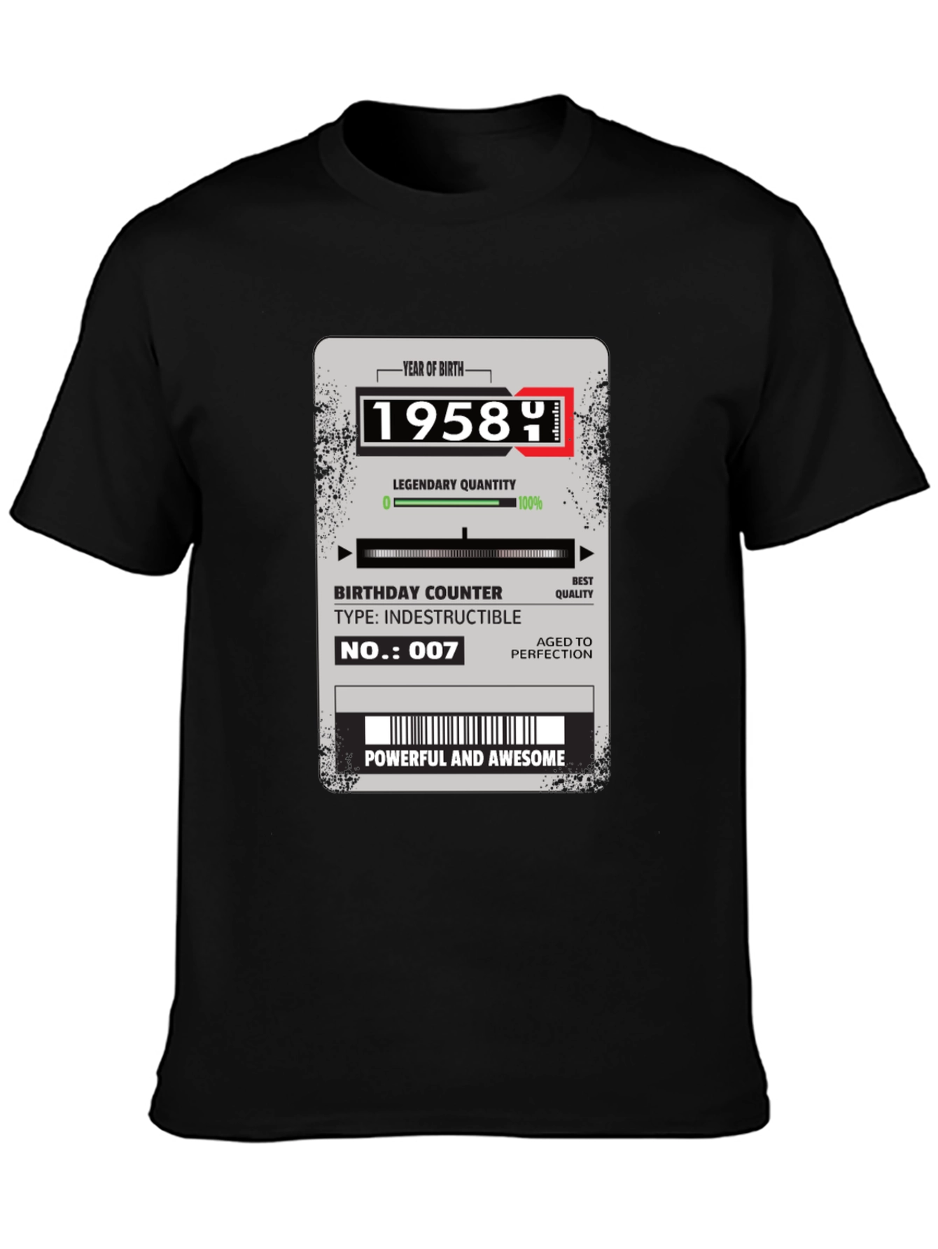1958 Birthday Year T-Shirt
