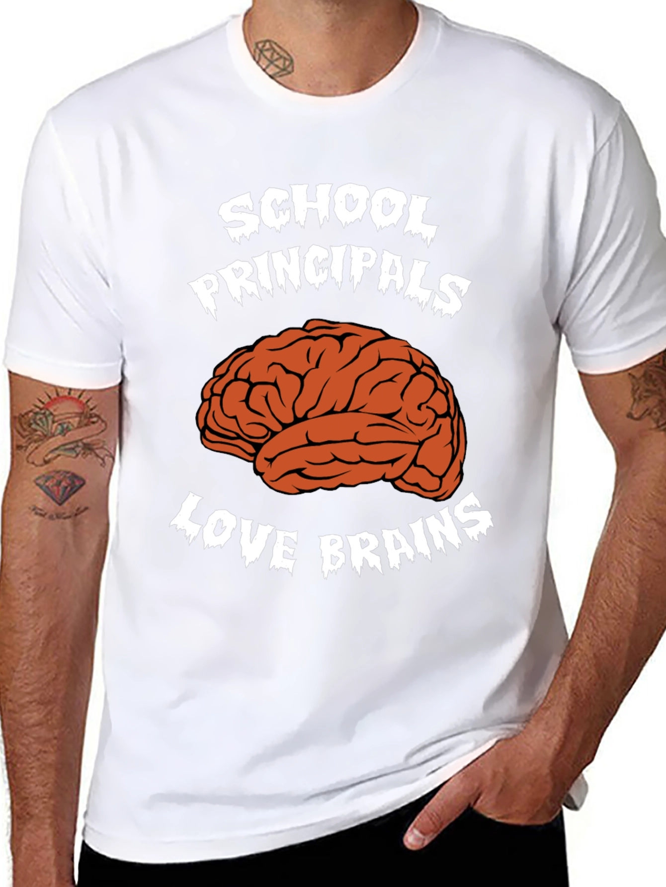 School Principals Love Brains T-Shirt