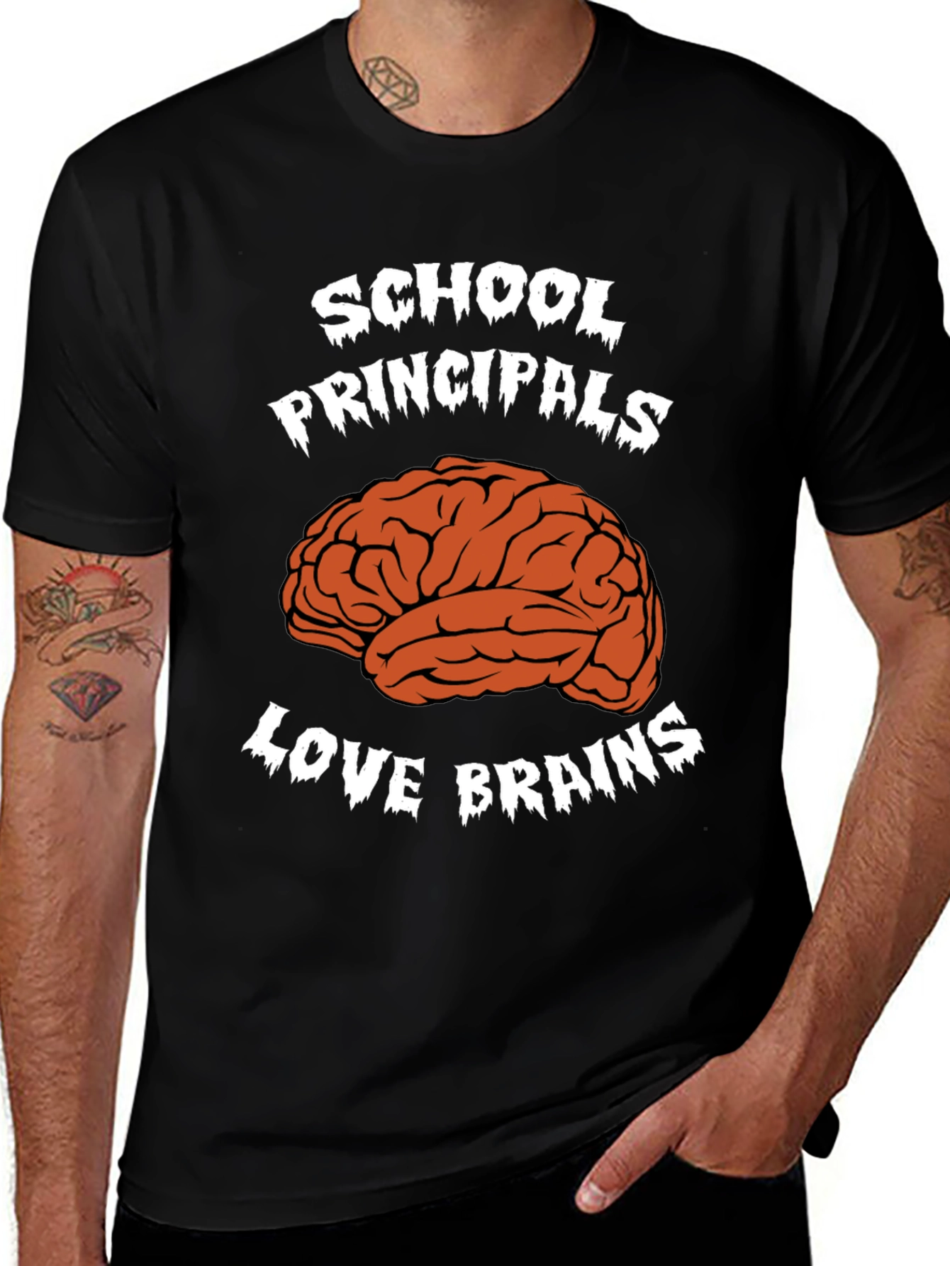 School Principals Love Brains T-Shirt