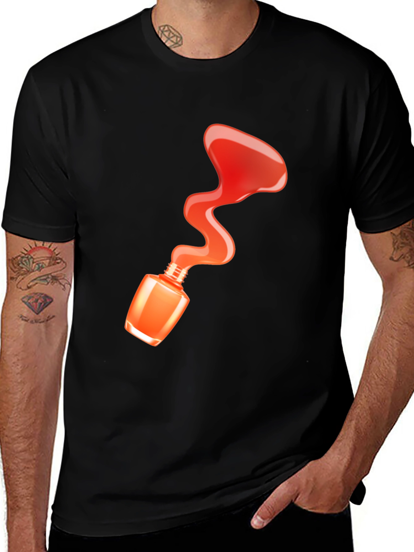 Nail Polish Spill T-Shirt - Fashion Statement Tee