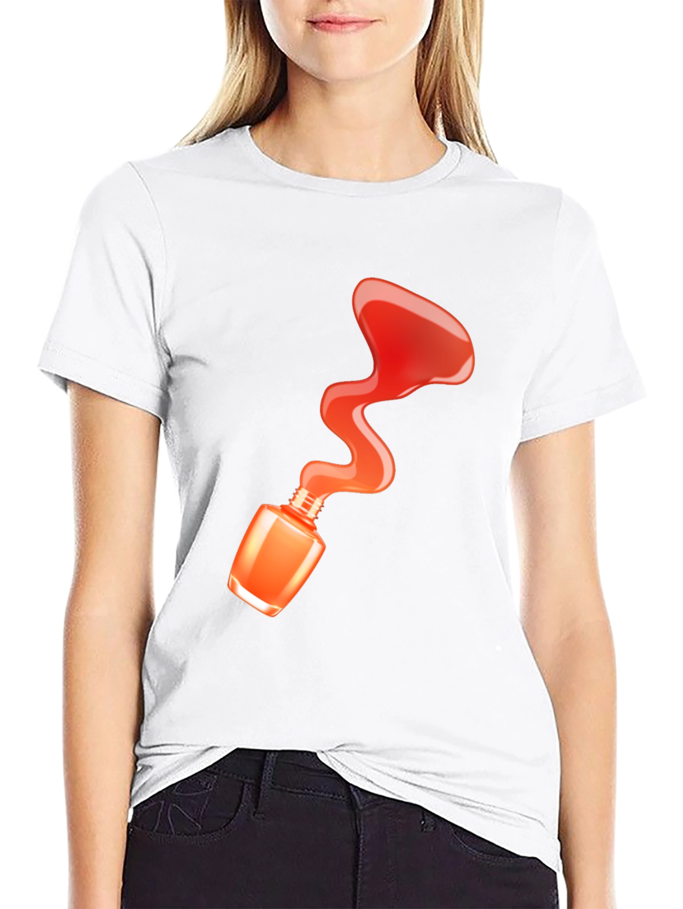 Nail Polish Spill T-Shirt - Fashion Statement Tee