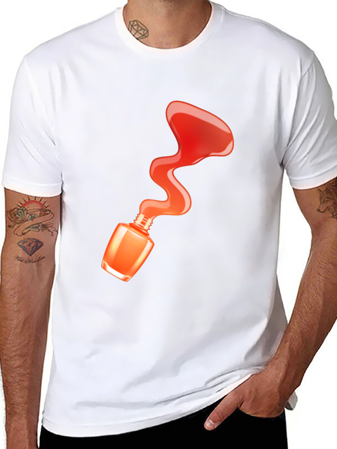 Nail Polish Spill T-Shirt - Fashion Statement Tee