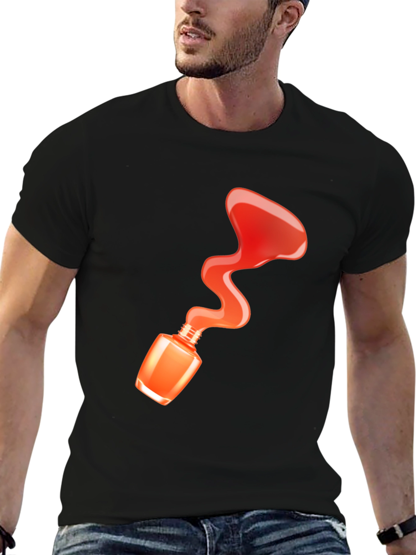 Nail Polish Spill T-Shirt - Fashion Statement Tee