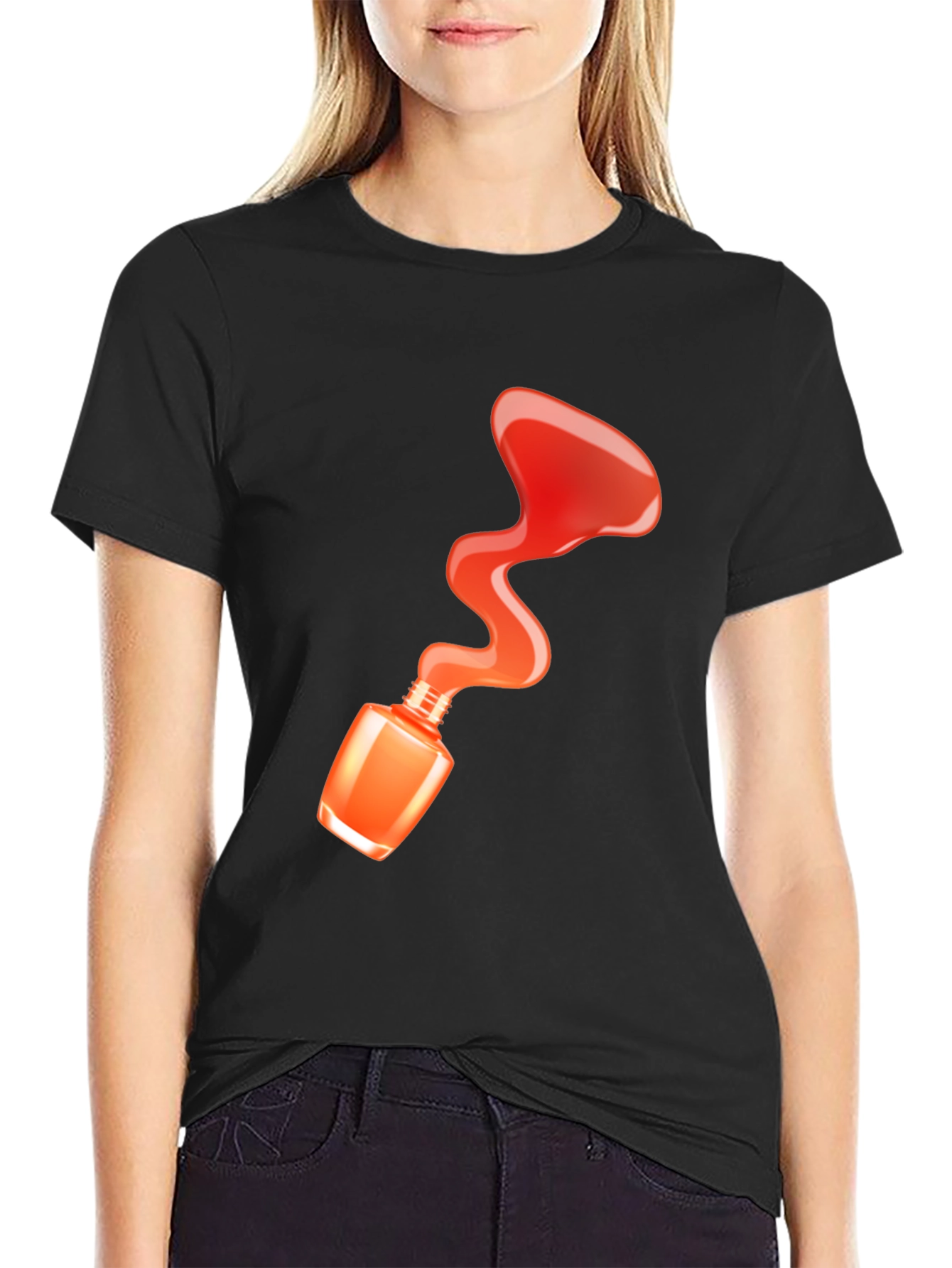 Nail Polish Spill T-Shirt - Fashion Statement Tee