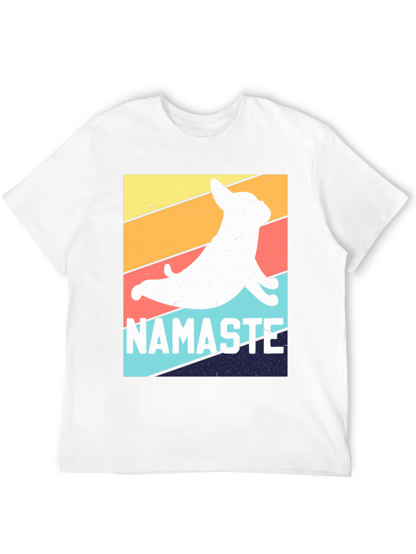Namaste Dog Graphic Tee - Yoga Dog Lover T-Shirt