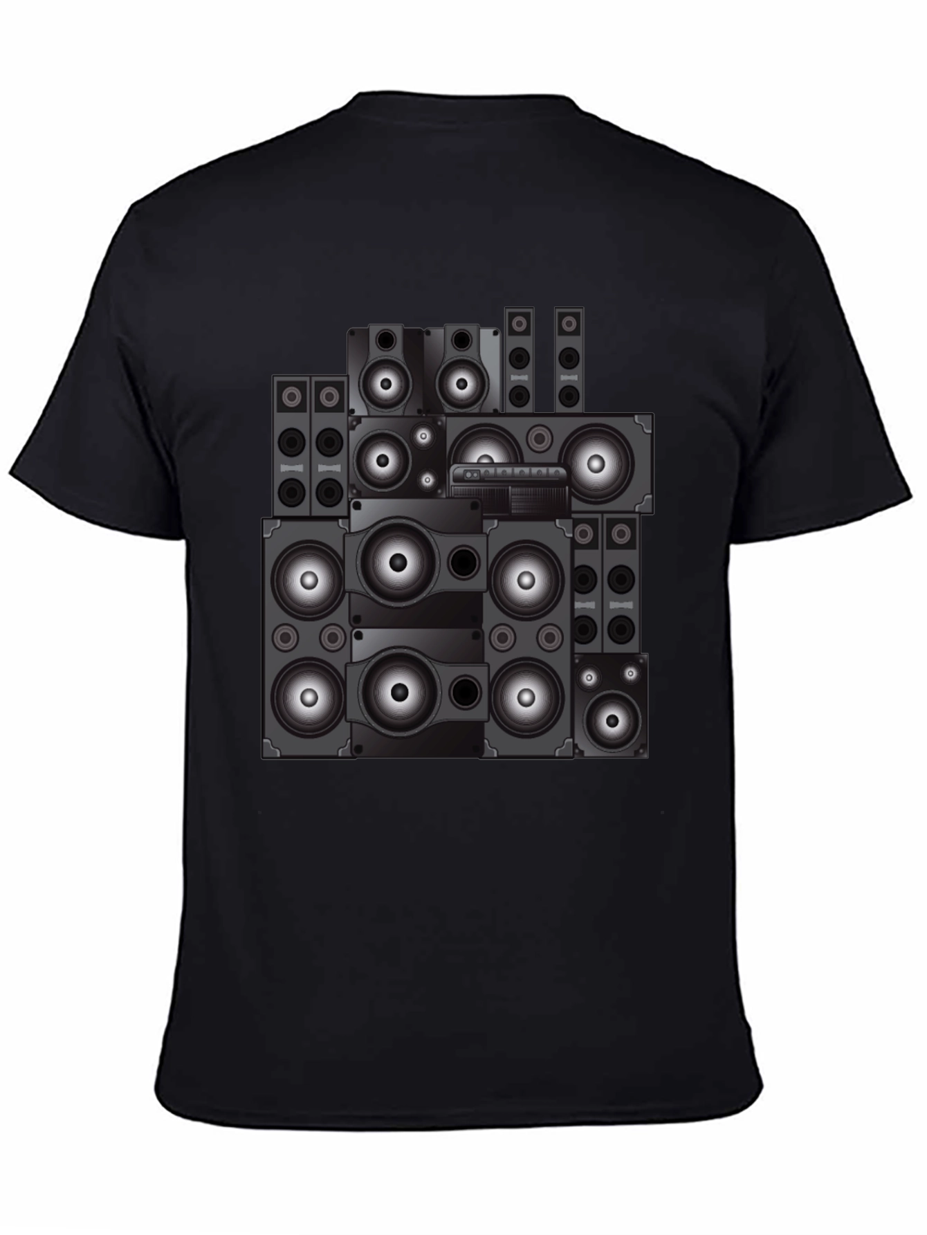 Speaker Stack Graphic Tee - Cool Sound System Design
