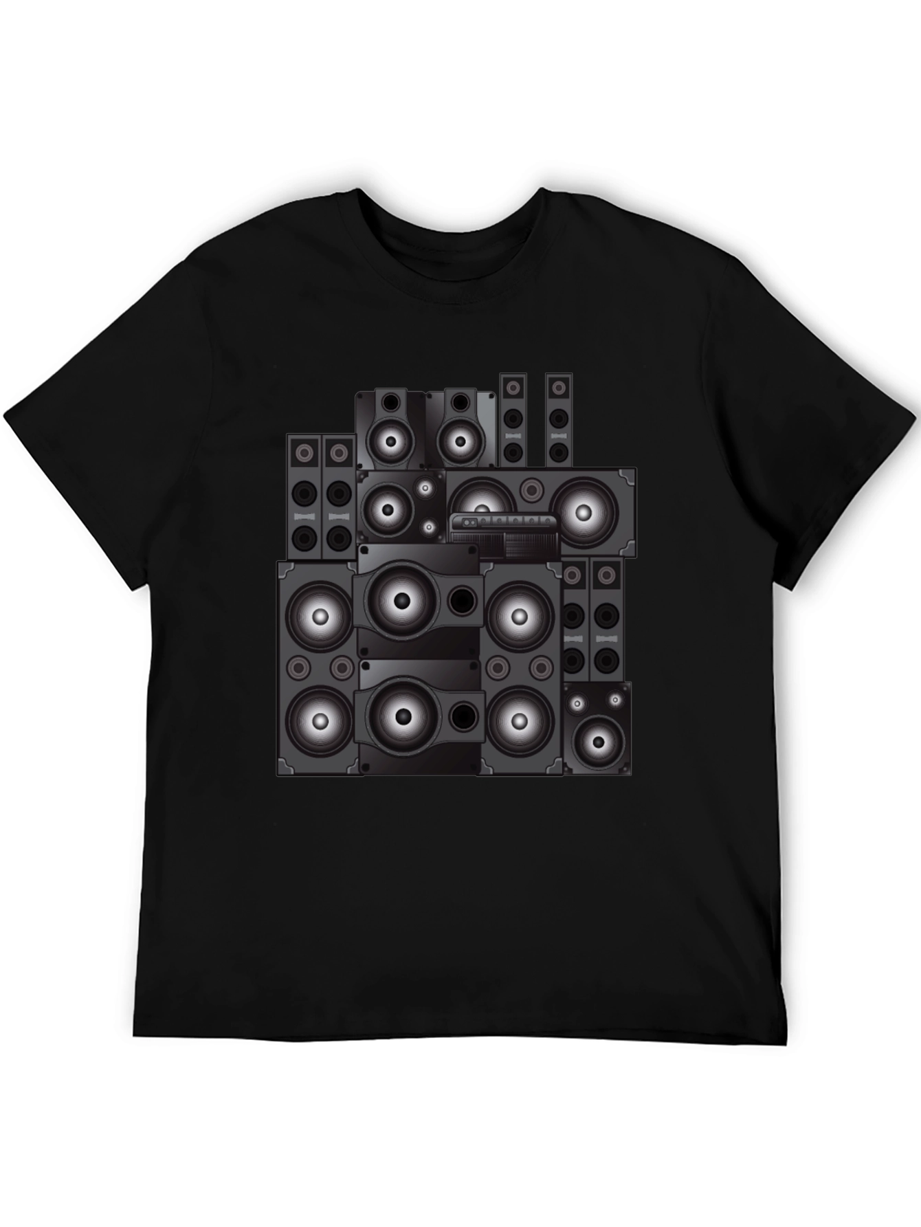 Speaker Stack Graphic Tee - Cool Sound System Design