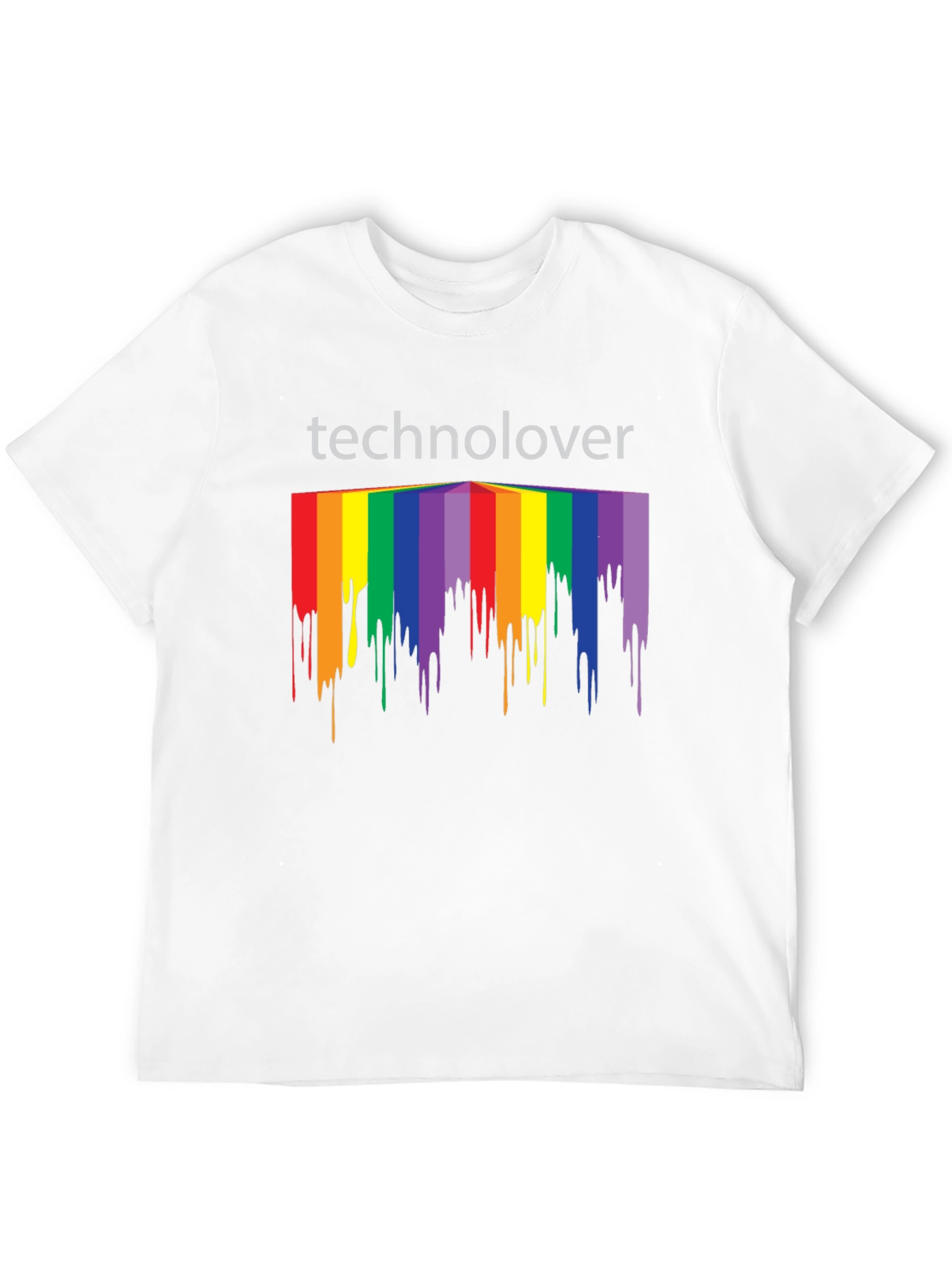Technolover Rainbow Drip T-Shirt